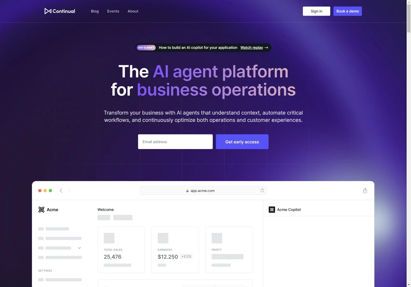 Continual: The AI Agent Platform for Business Transformation