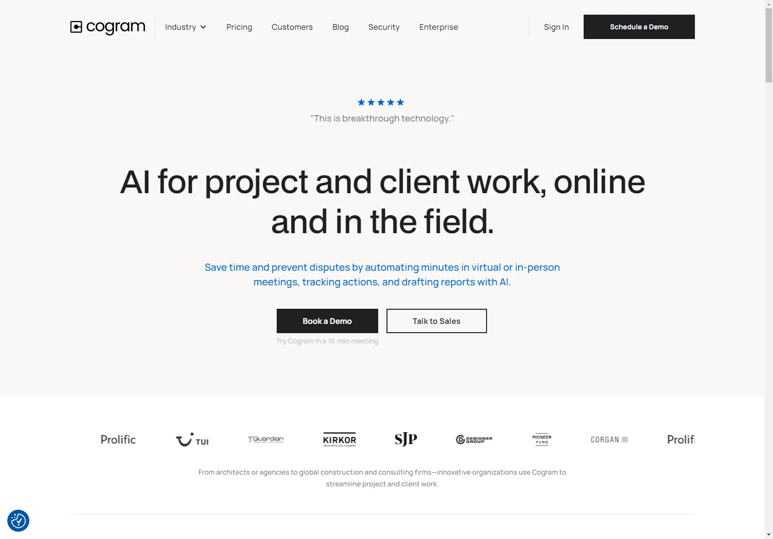 Cogram: AI-Powered Project & Client Management for Streamlined Workflow