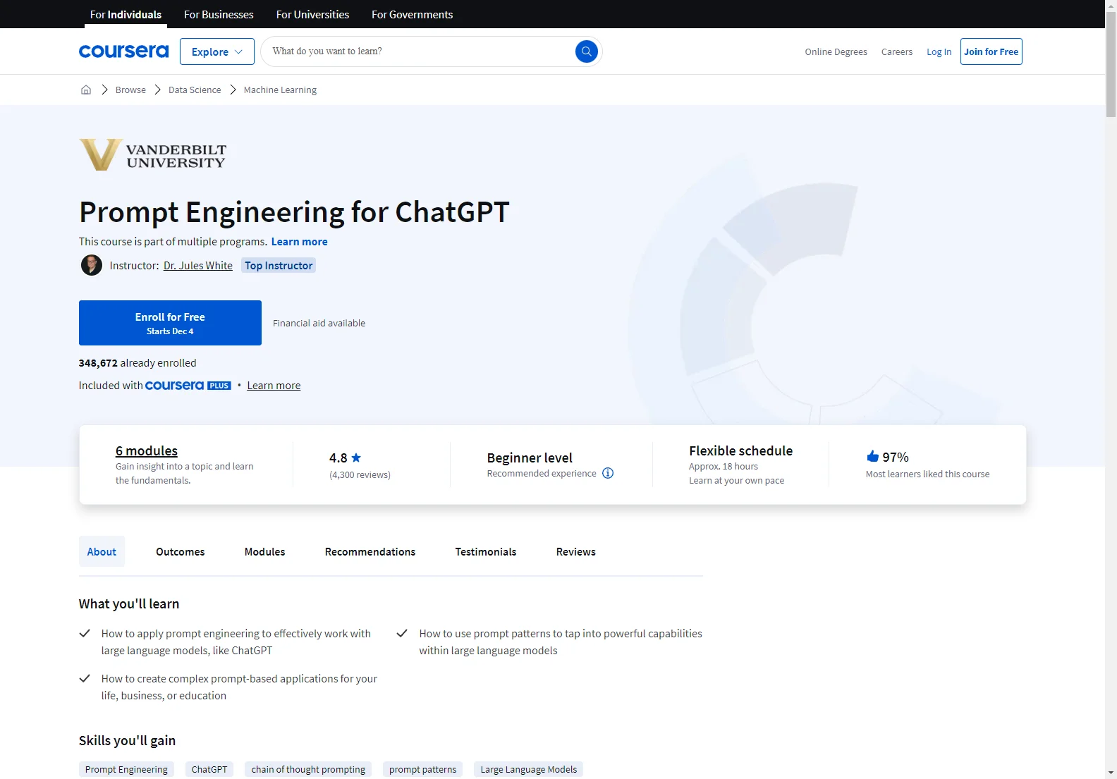 Master Prompt Engineering for ChatGPT: A Comprehensive Coursera Course