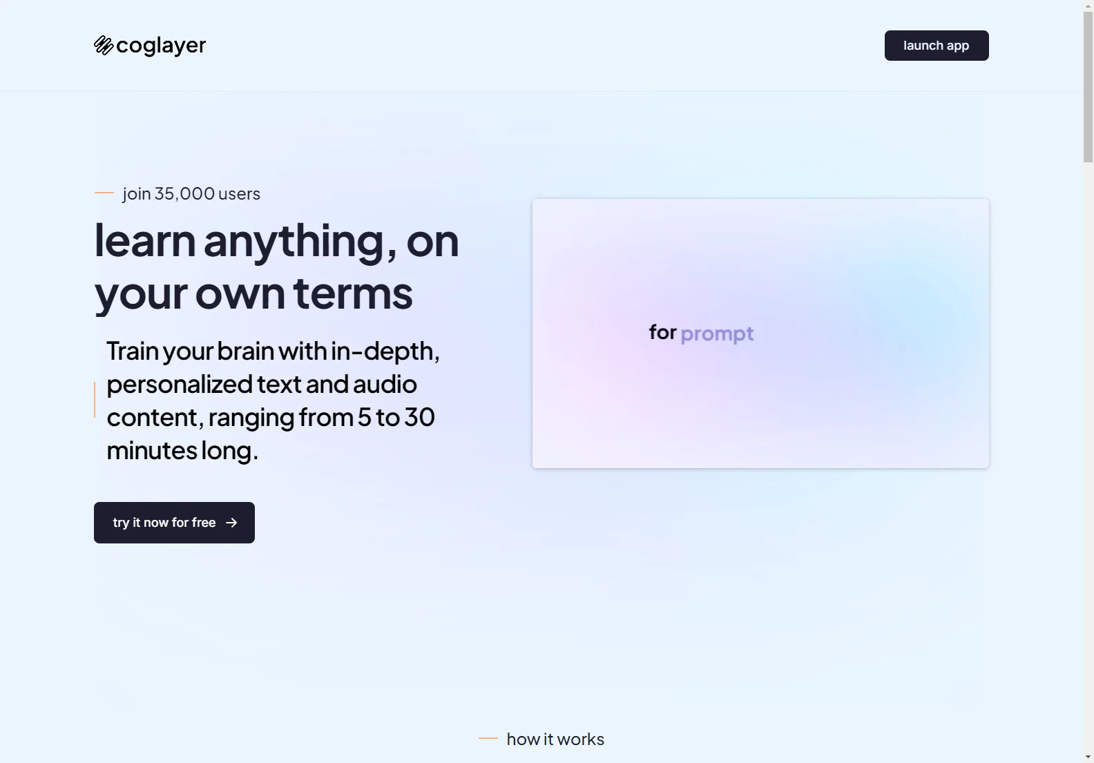 Coglayer: Personalized AI-Powered Learning Platform