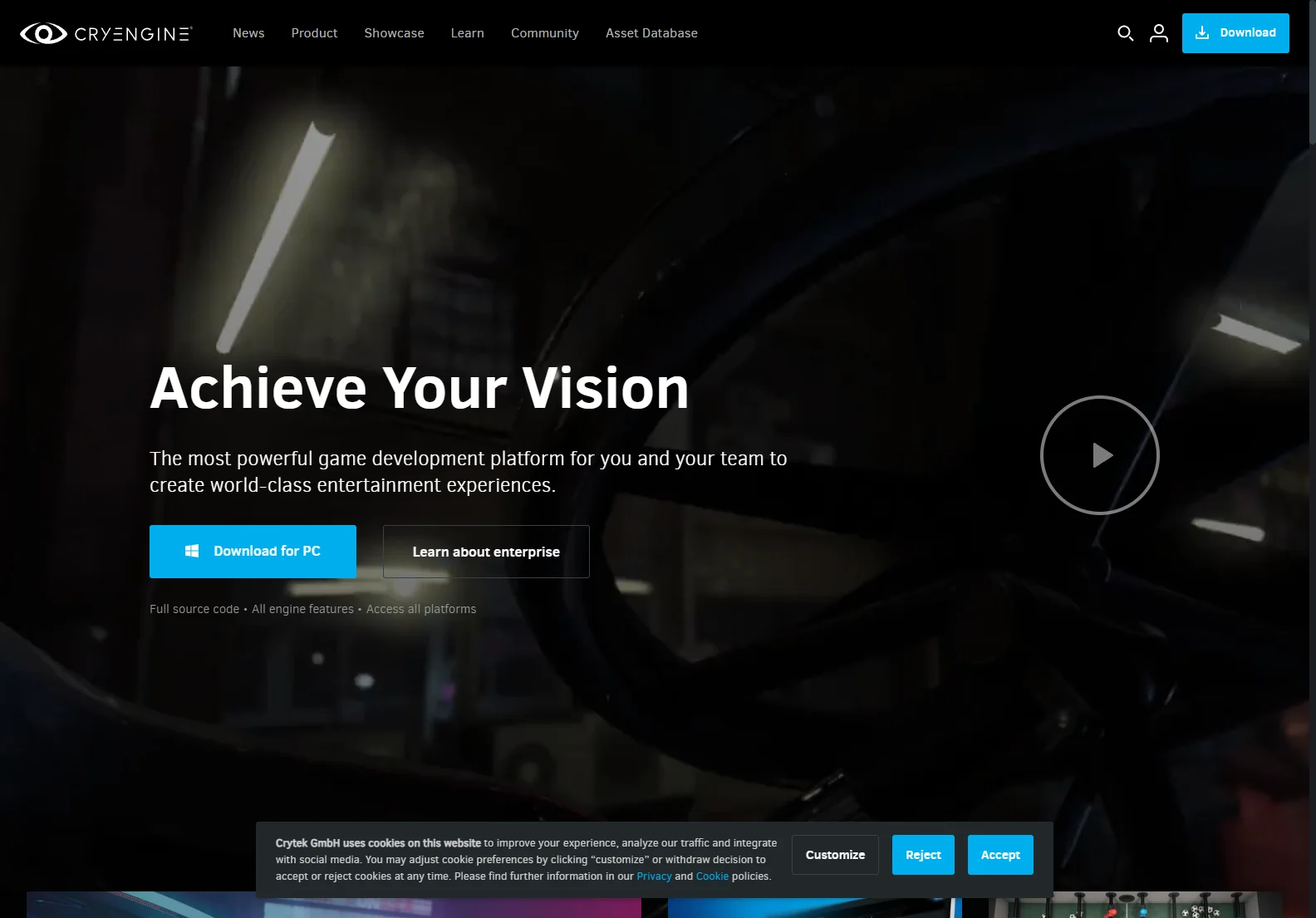 CRYENGINE: Powerful Game Development Platform for Stunning Visuals and Immersive Gameplay