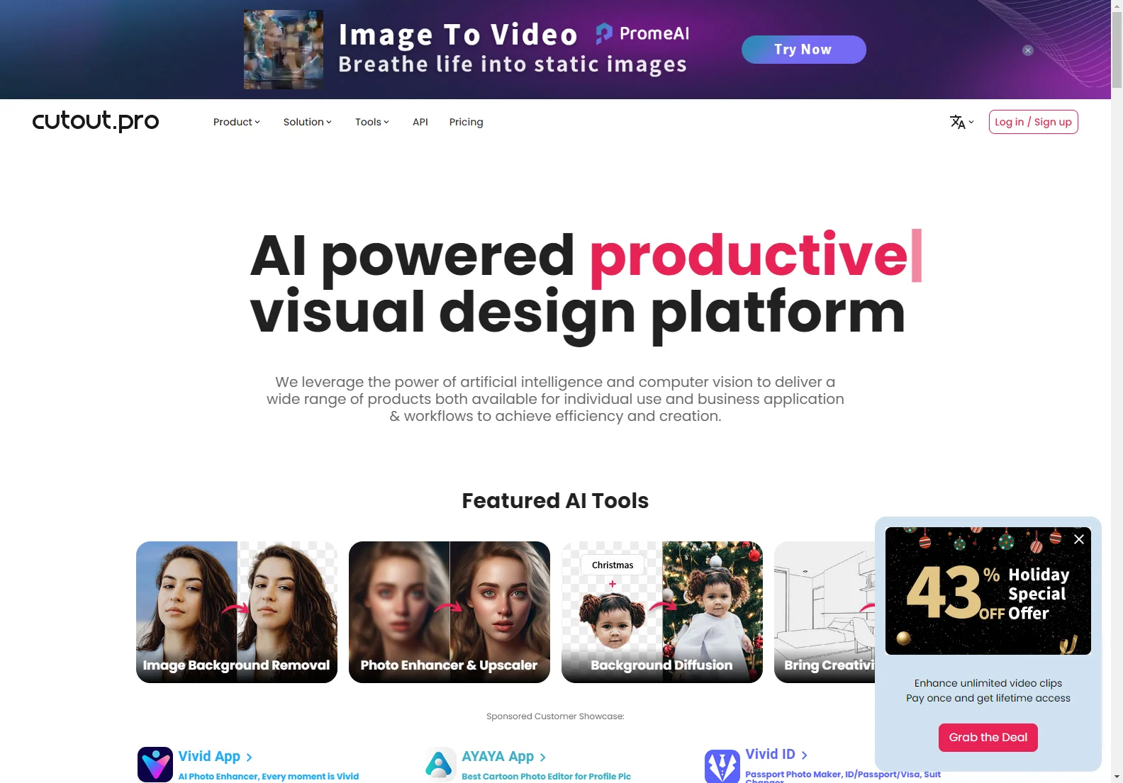 Cutout.Pro: AI-Powered Visual Design Platform for Efficient Image & Video Editing