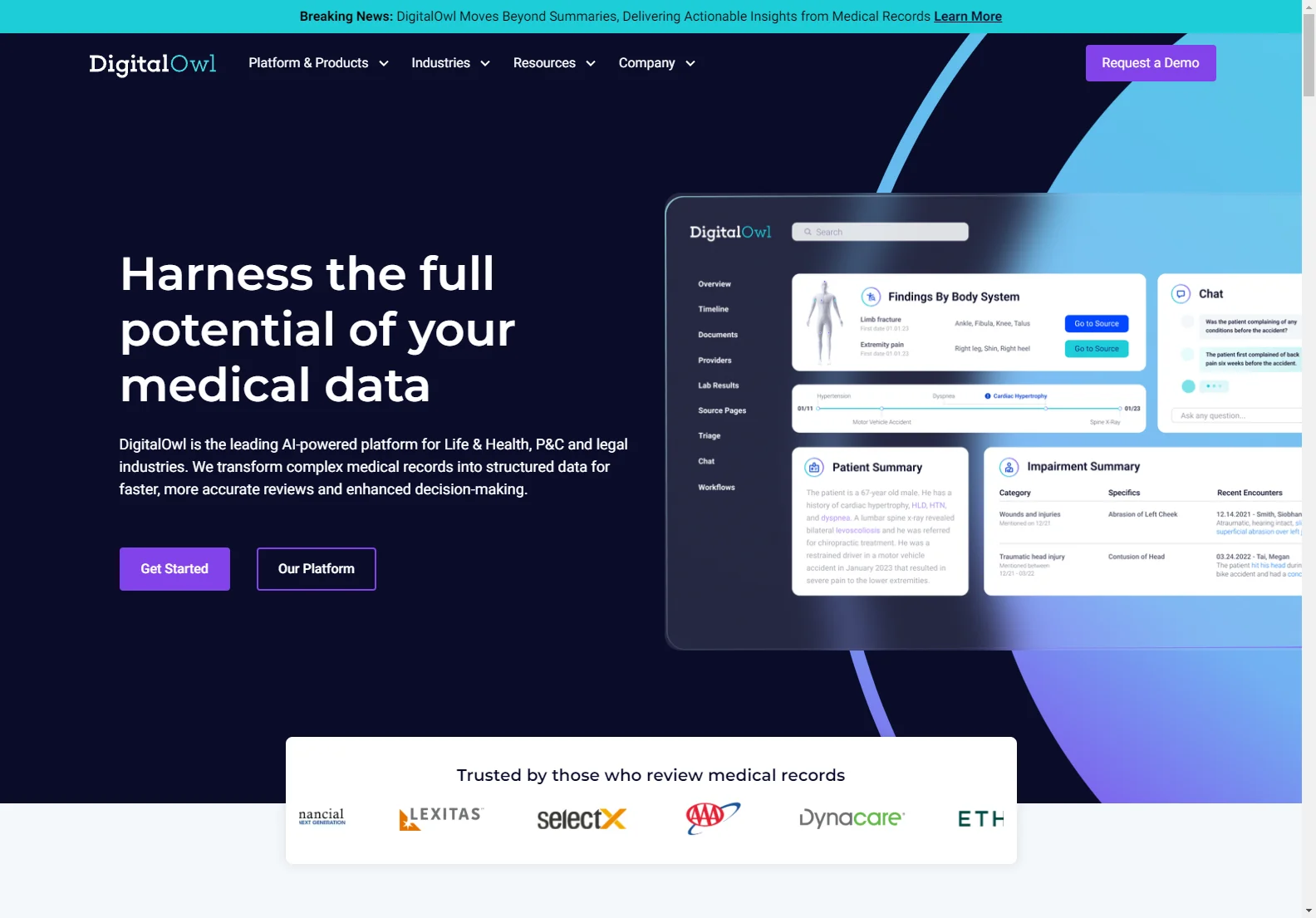 DigitalOwl: AI-Powered Medical Record Review for Faster, More Accurate Decisions