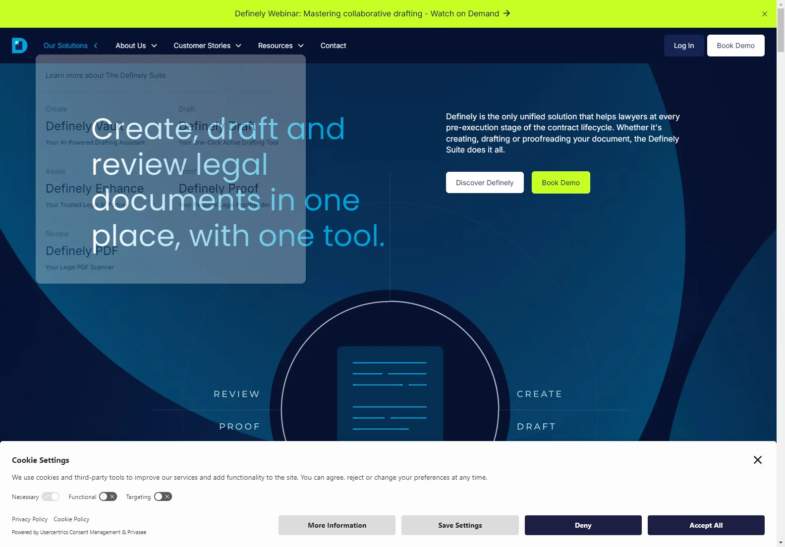 Definely: AI-Powered Legal Document Platform for Streamlined Workflow