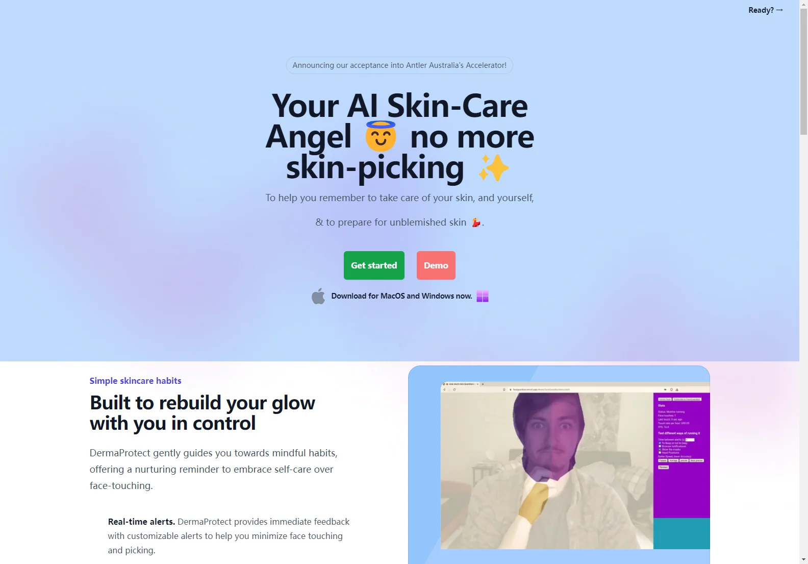 DermaProtect: AI-Powered Skincare App to Stop Skin Picking & Build Healthy Habits