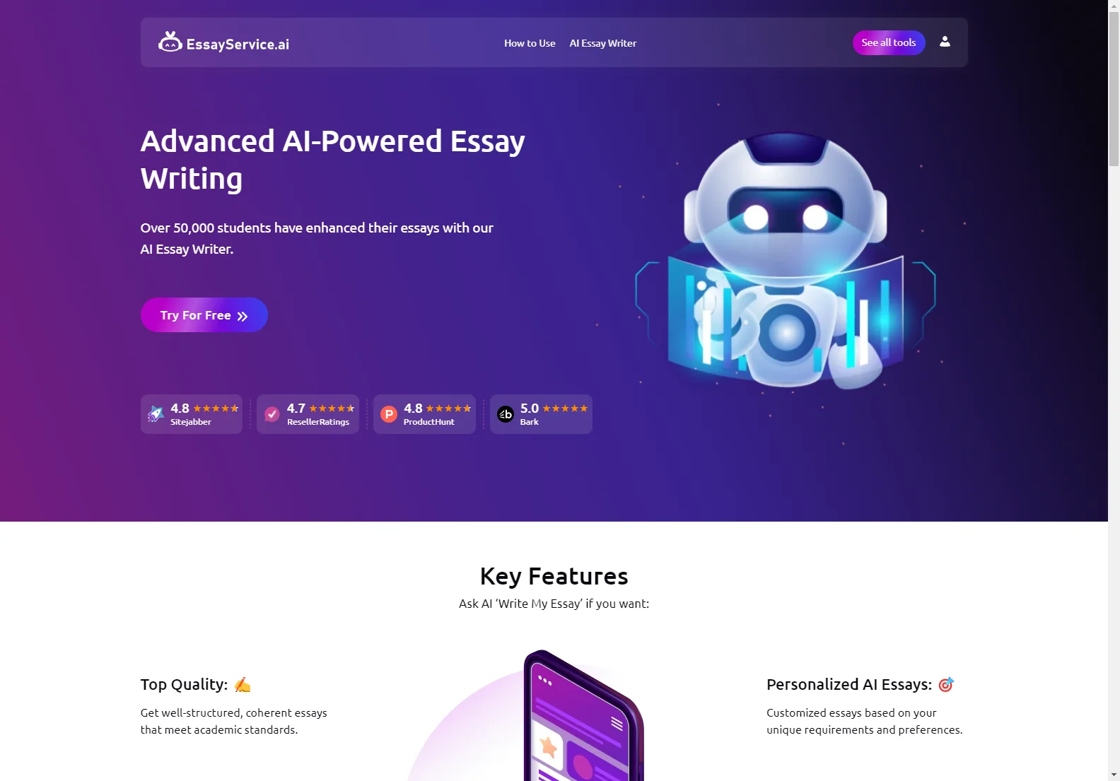 AI Essay Writer & Essay Generator: Boost Your Grades with AI-Powered Writing