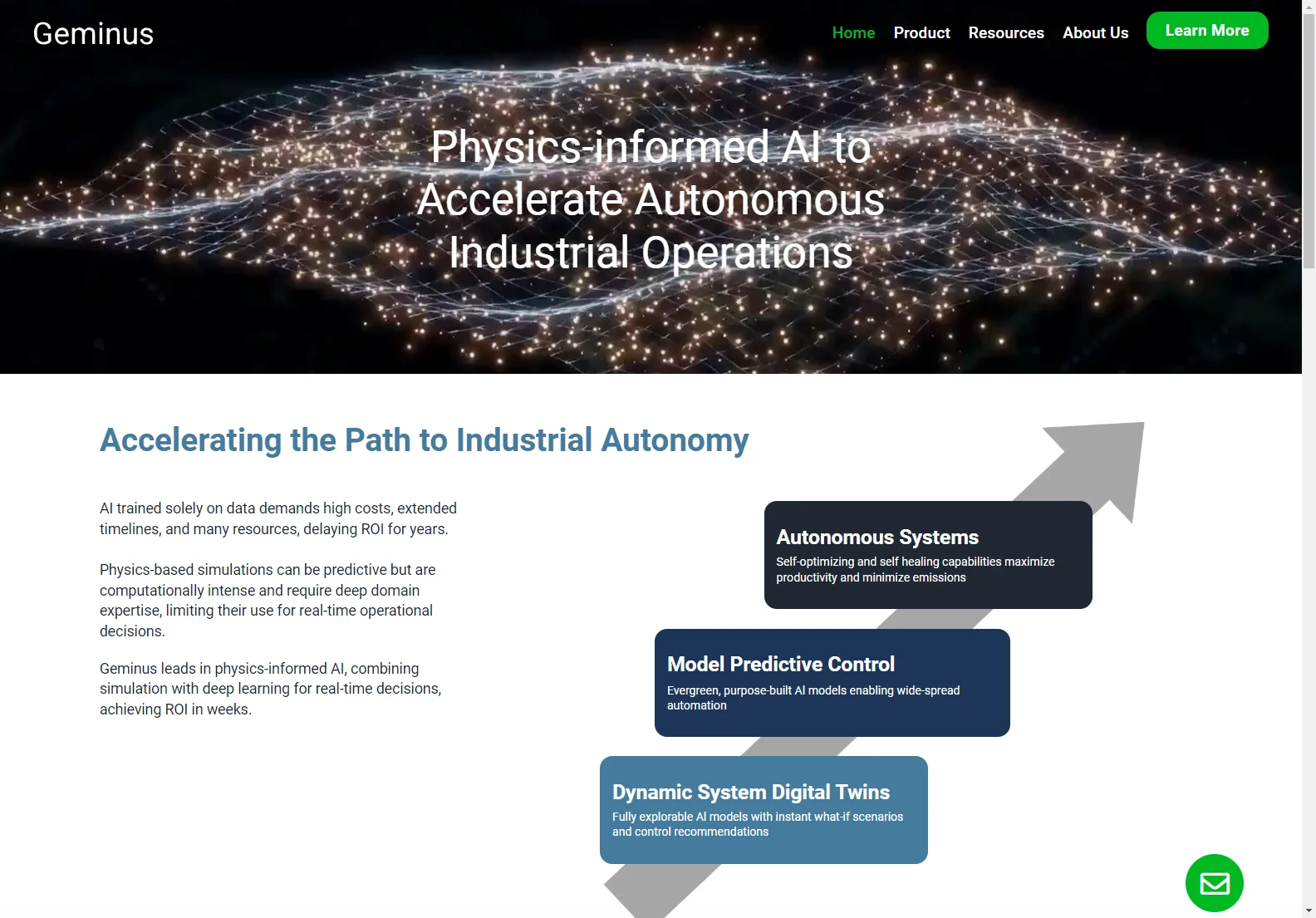 Geminus: Physics-Informed AI for Accelerated Autonomous Industrial Operations