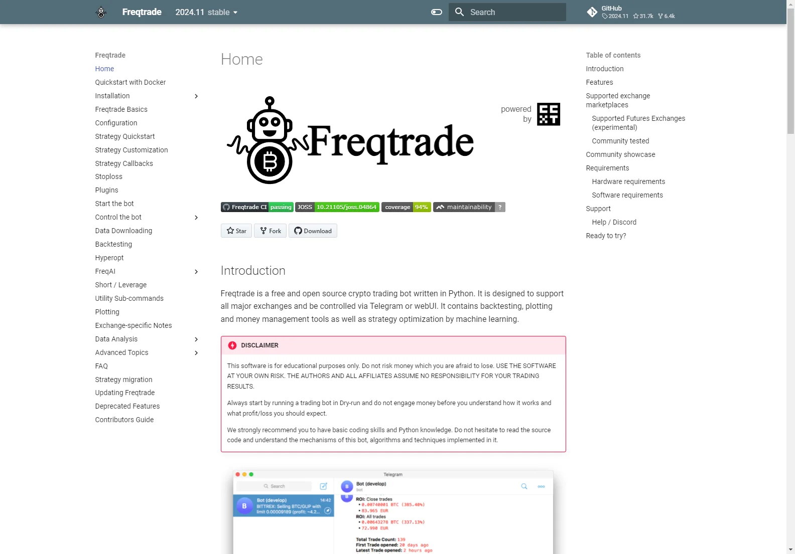 Freqtrade: Open-Source Crypto Trading Bot for Automated Market Analysis