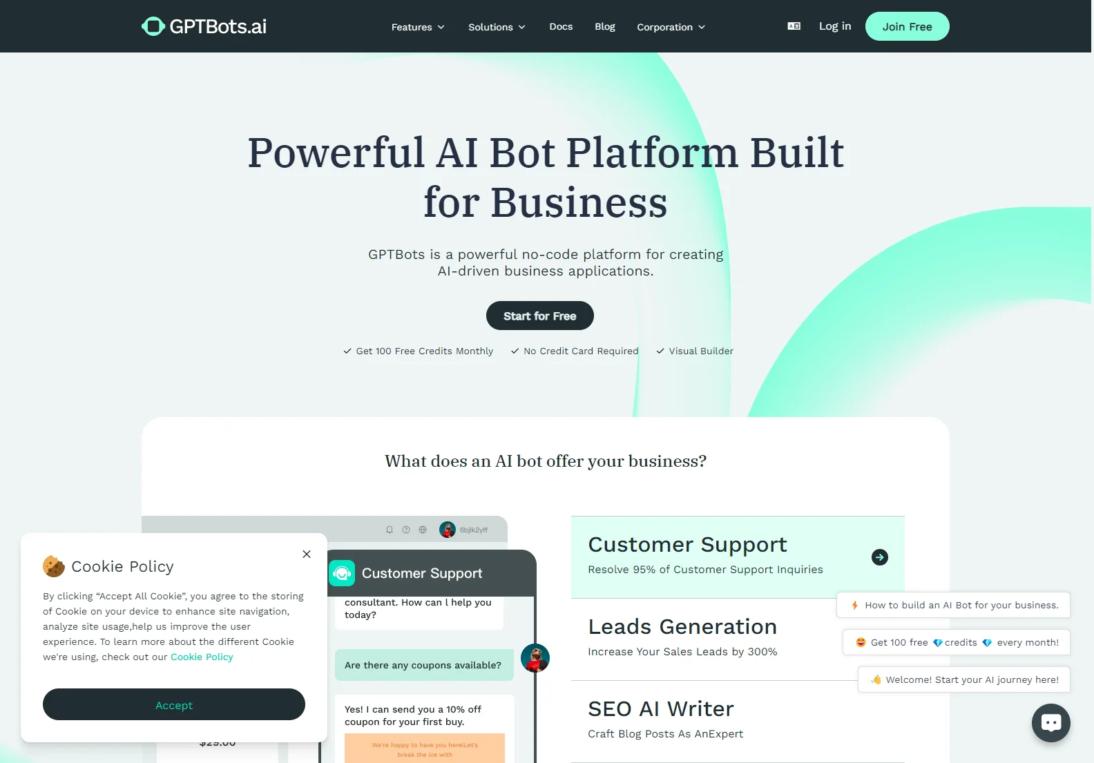 GPTBots.ai: Empowering Businesses with AI-Driven Applications