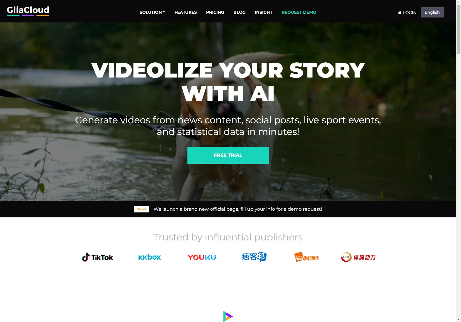 GliaStudio: AI-Powered Video Creation for Engaging Content