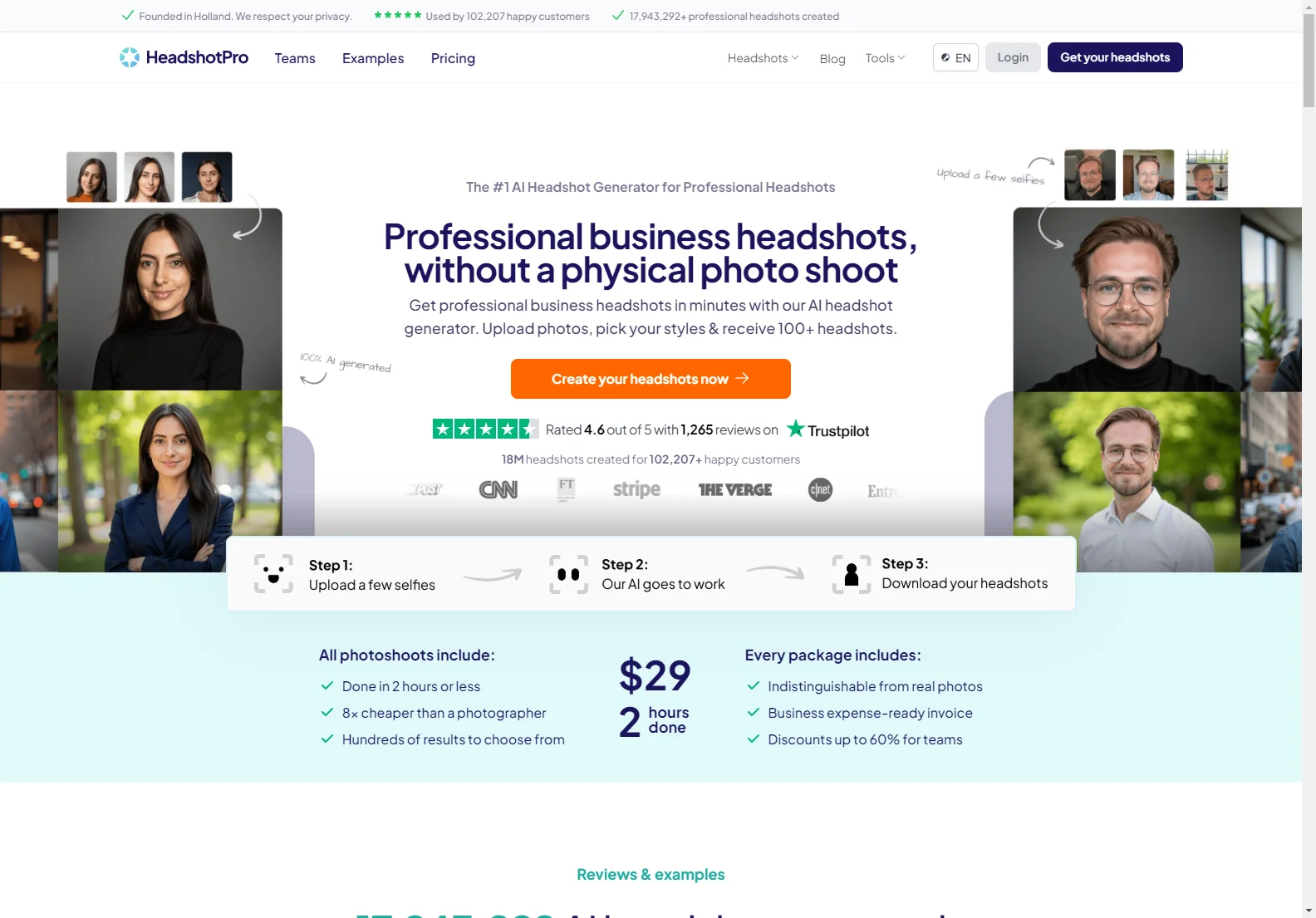 HeadshotPro: The #1 AI Headshot Generator for Professional Headshots