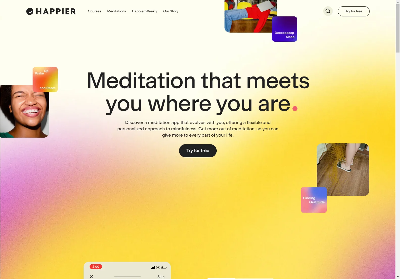 Happier: Personalized Meditation App for Real-Life Mindfulness