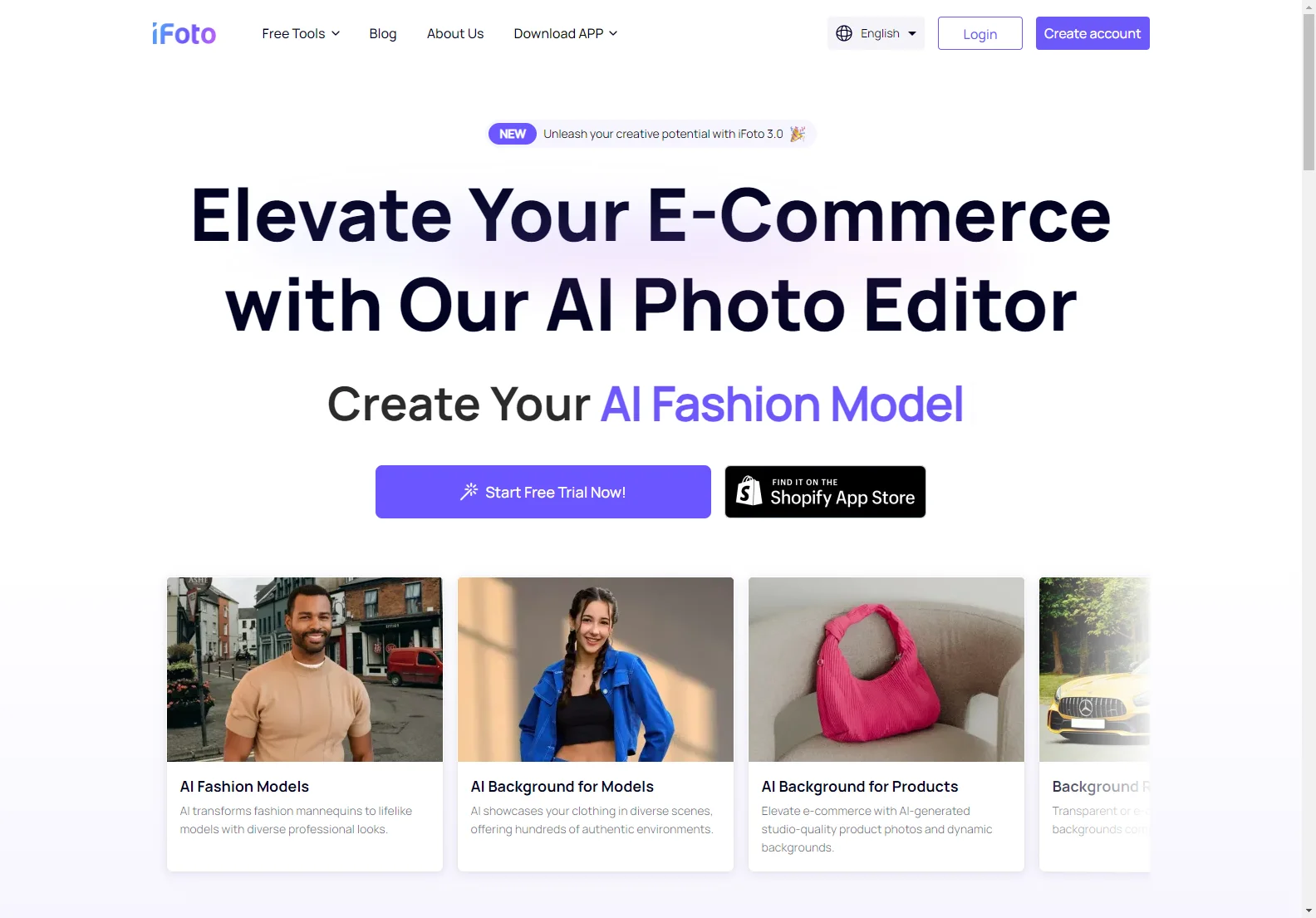 iFoto: AI Photo Studio for E-commerce & Social Media