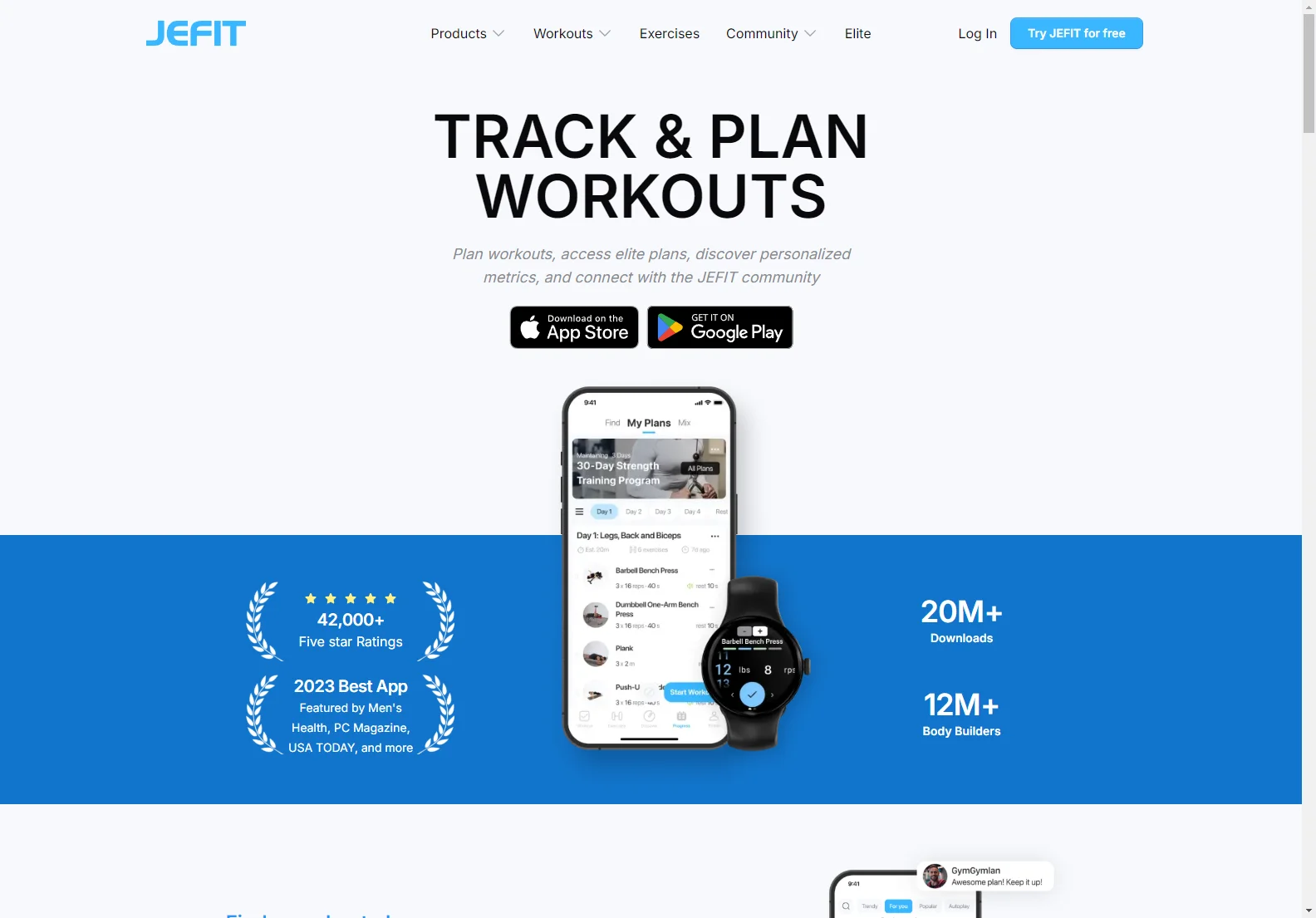 JEFIT: Your Ultimate Fitness App for Workout Tracking & Progress Monitoring