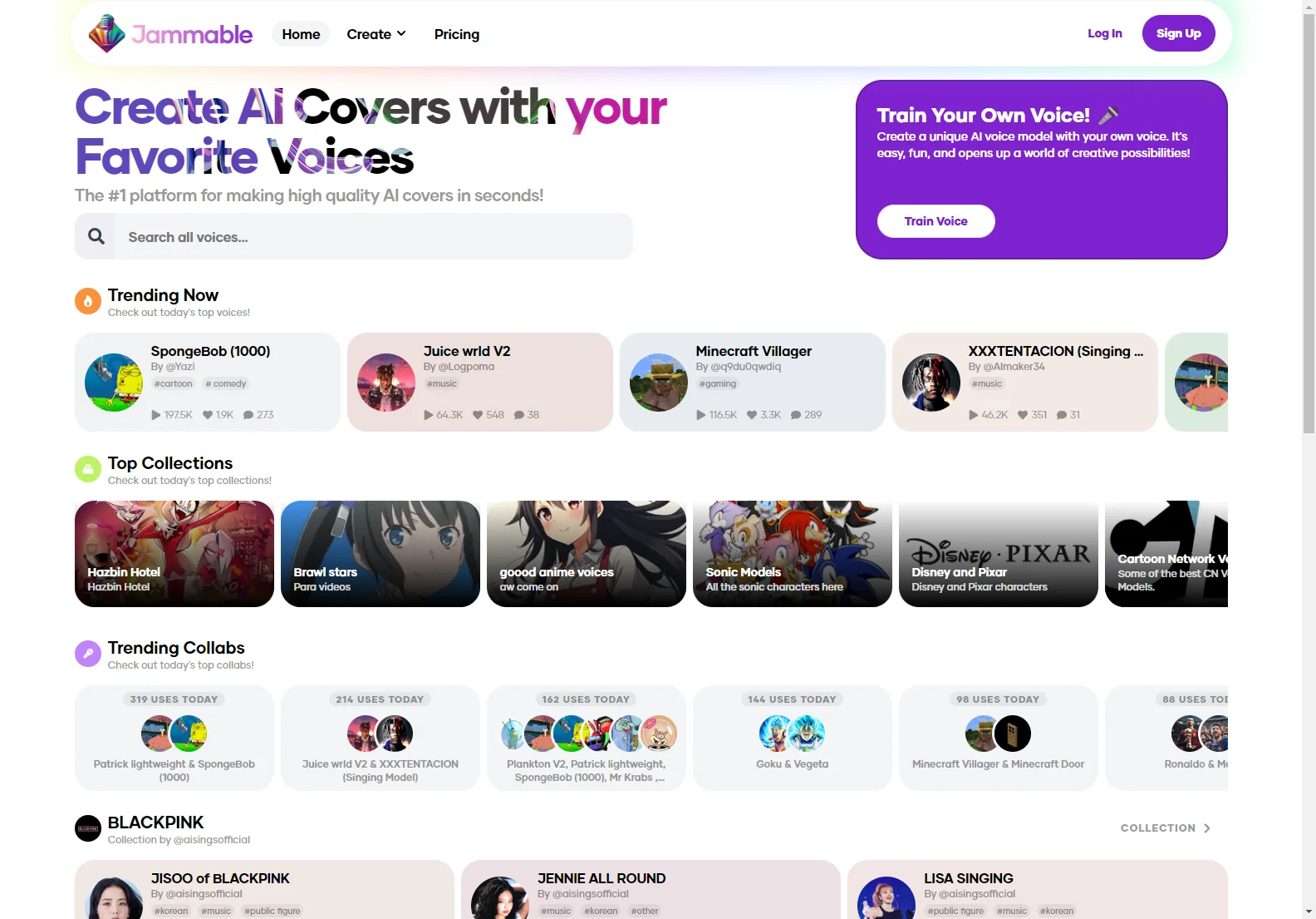 Jammable: Create AI Covers with Your Favorite Voices!