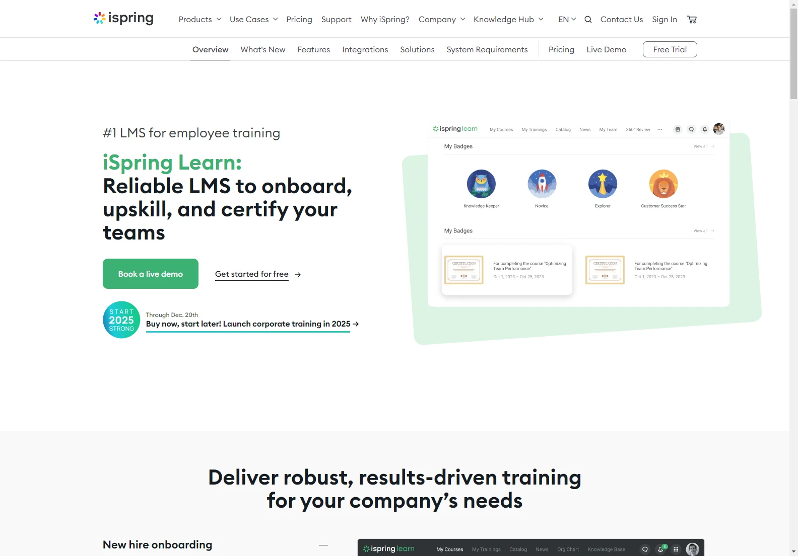 iSpring Learn: Top Cloud LMS for Streamlined Employee Training