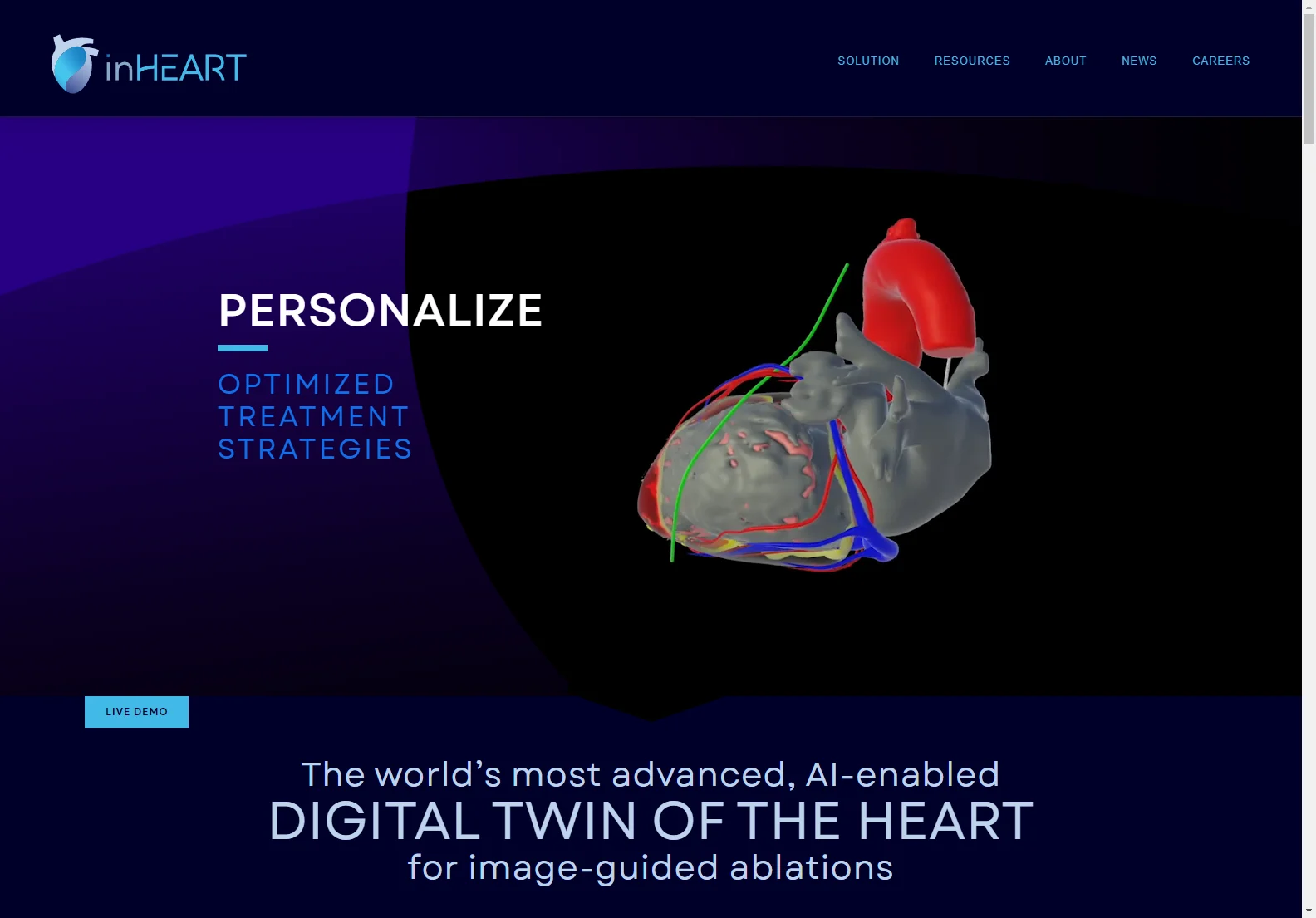 inHEART: AI-Powered Digital Twin for Precise Cardiac Ablations