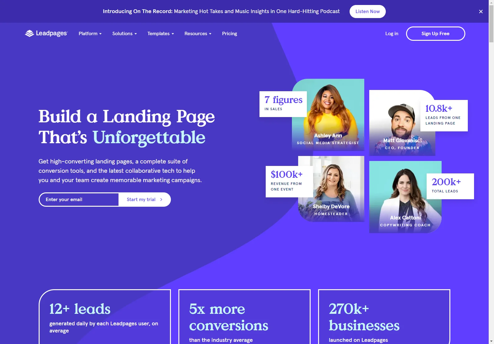 Leadpages: Streamline Lead Generation with AI-Powered Landing Pages