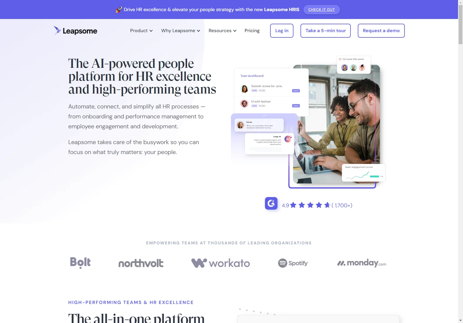 Leapsome: AI-Powered HR Platform for Enhanced Employee Engagement and Performance