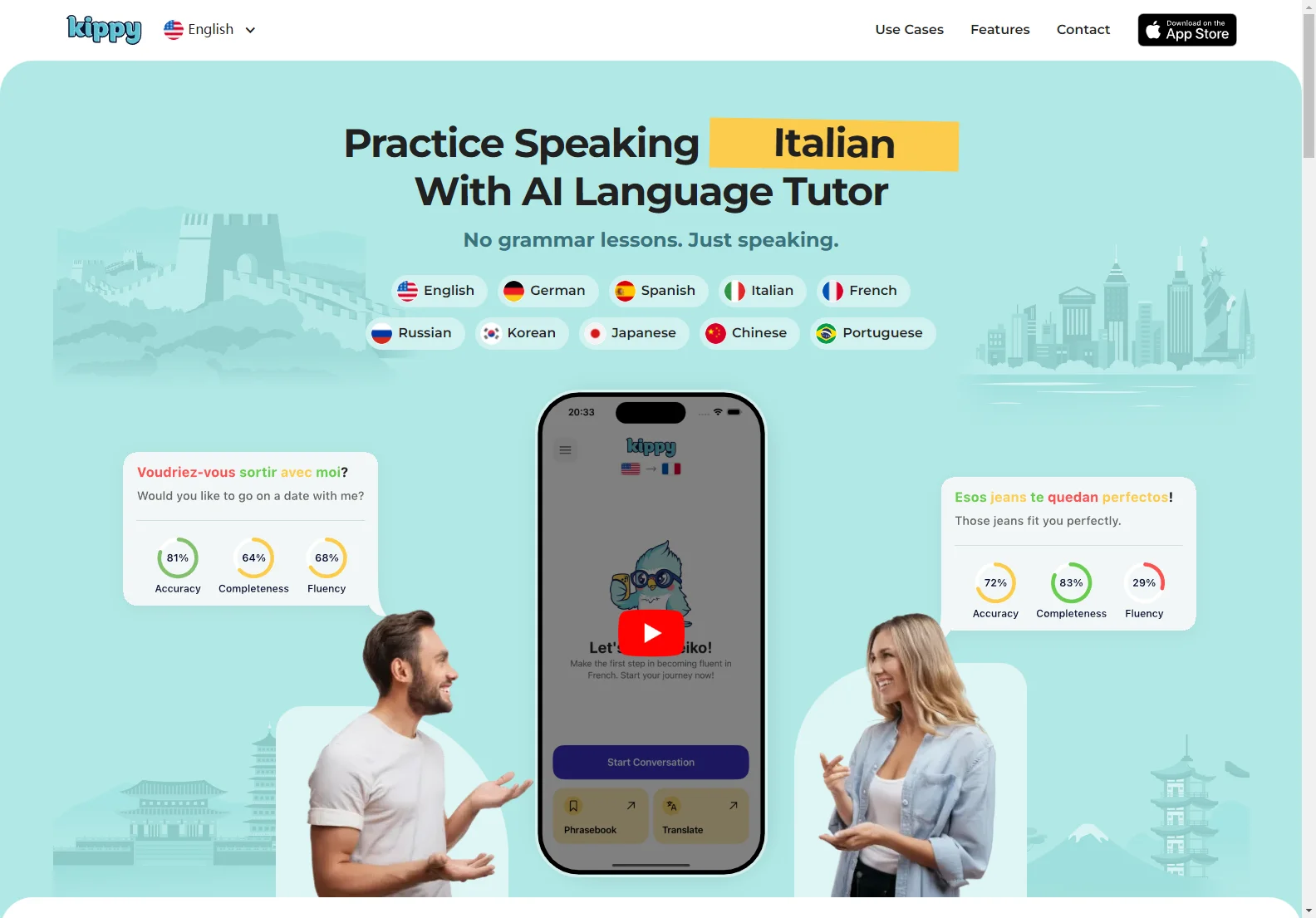 Kippy: AI Language Tutor for Fluent Speaking Practice