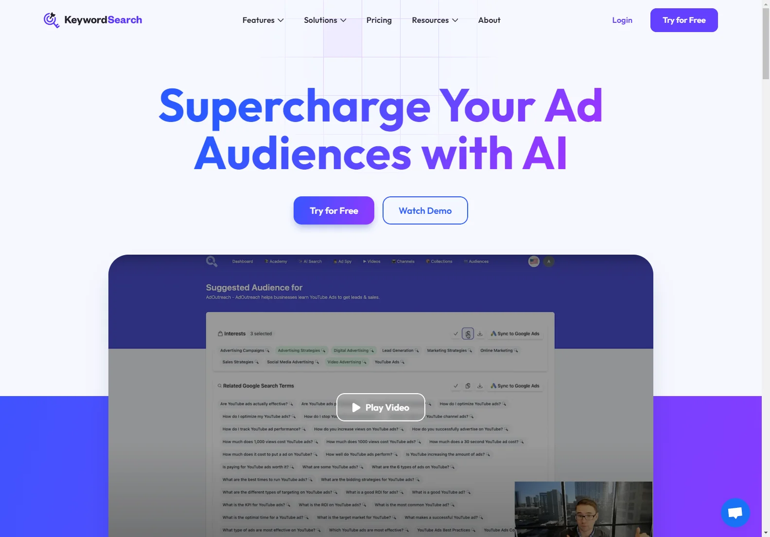 KeywordSearch: AI-Powered Audience Targeting for Google & YouTube Ads