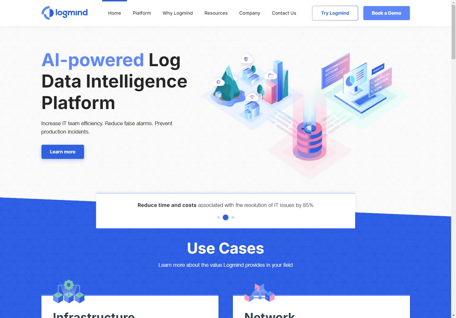 Logmind: AI-Powered Log Data Intelligence Platform for Increased IT Efficiency