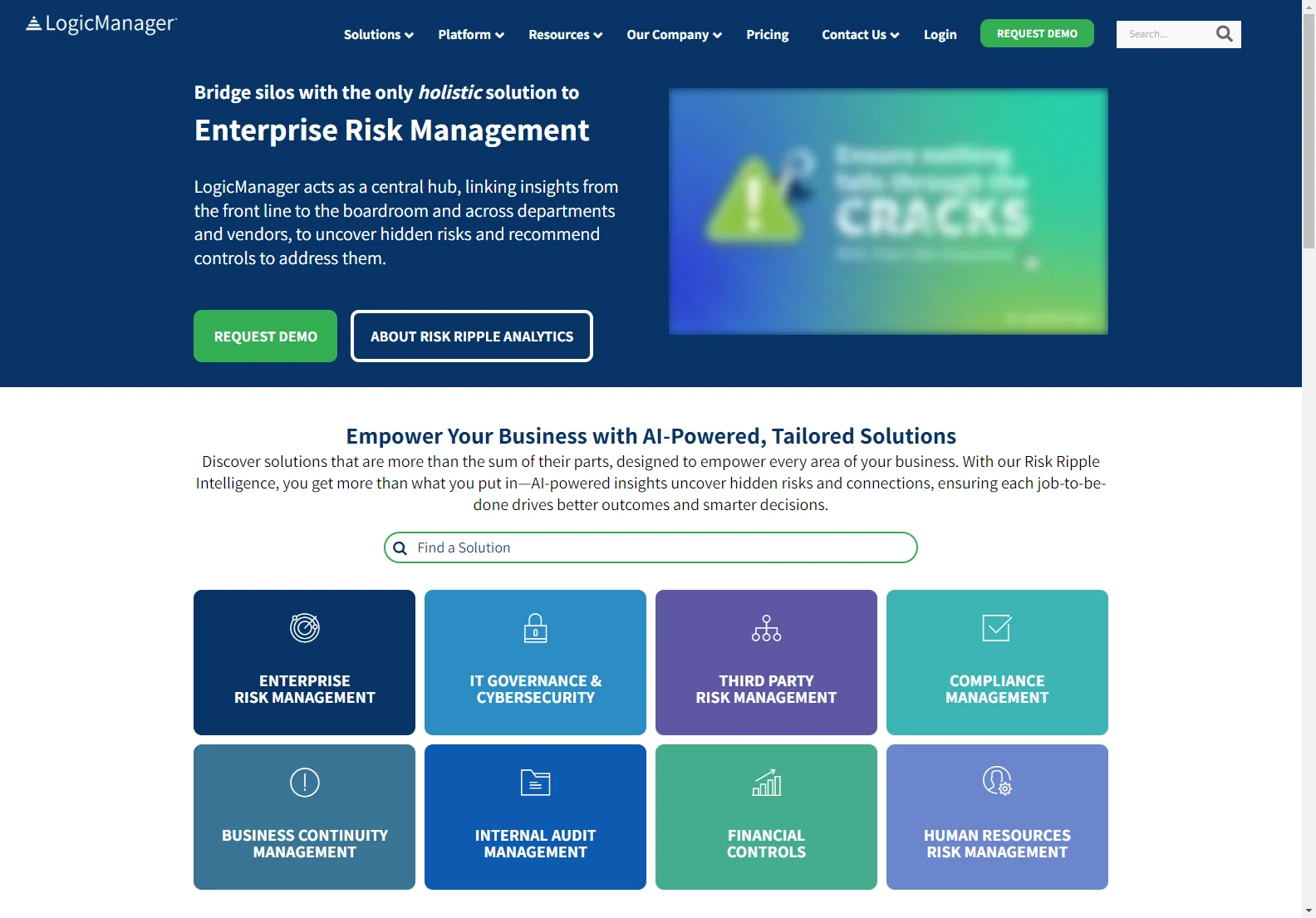 LogicManager: AI-Powered Enterprise Risk Management Software