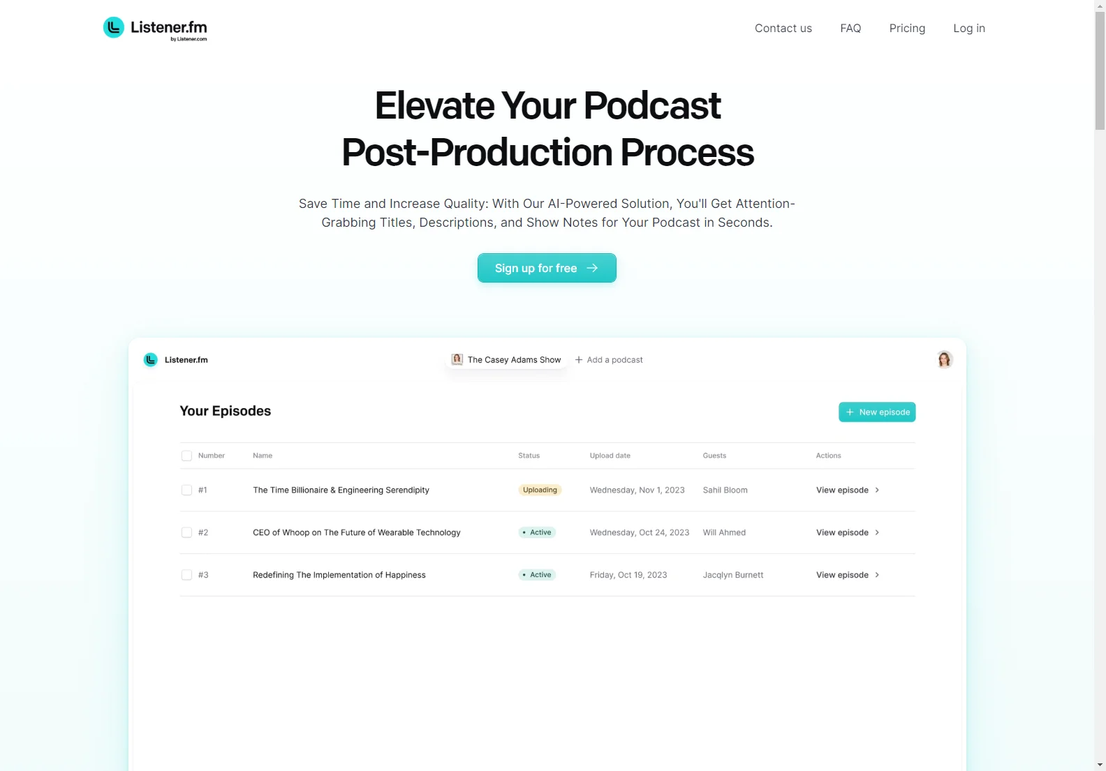 Listener.fm: AI-Powered Podcast Post-Production for Enhanced Engagement