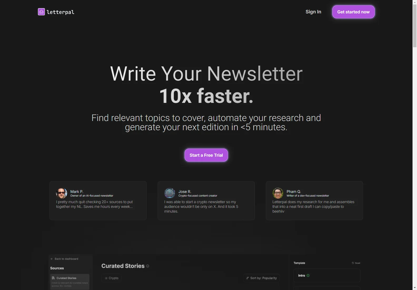 Letterpal: AI-Powered Newsletter Creation Tool