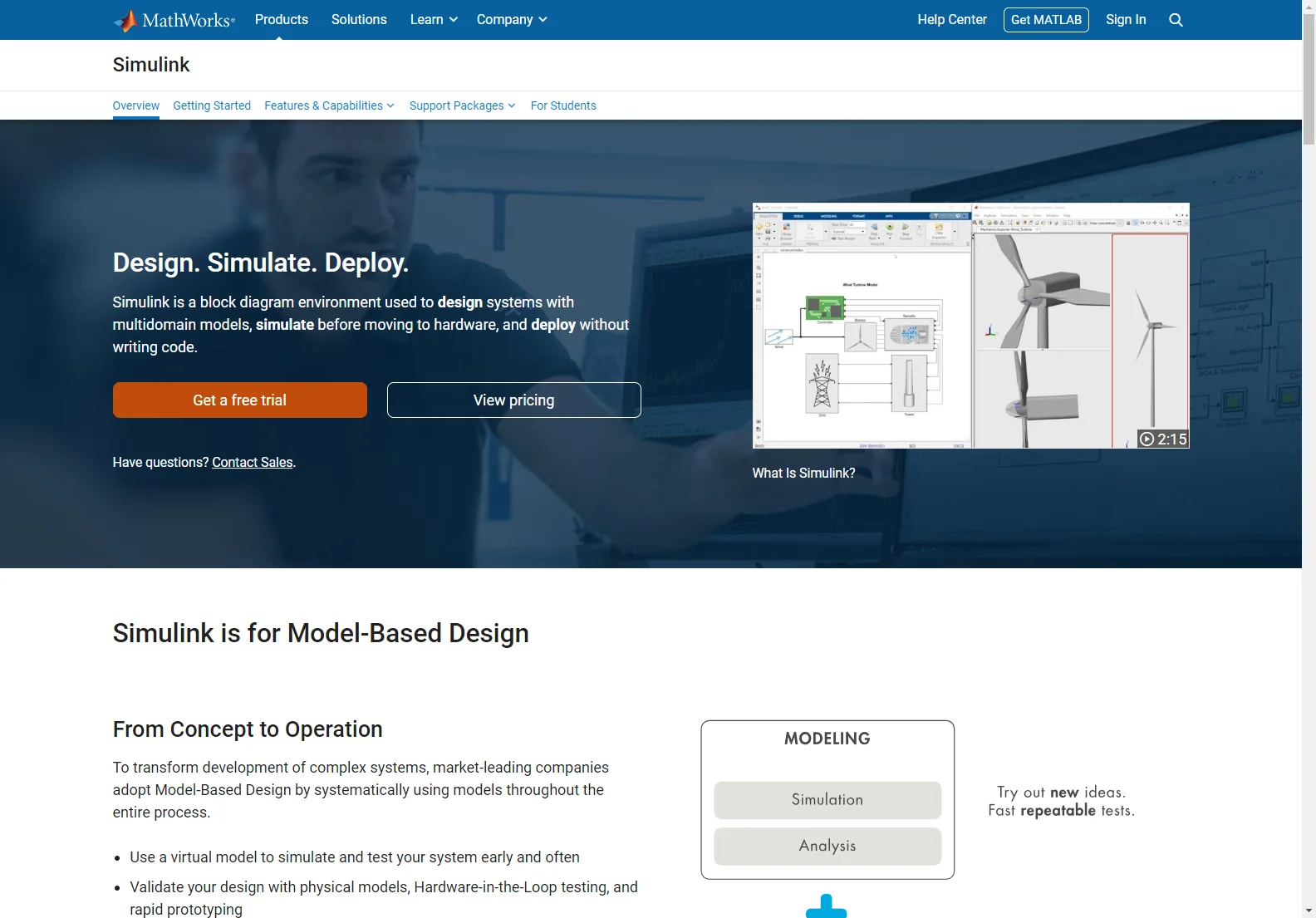 Simulink - Revolutionizing Simulation and Model-Based Design with MATLAB