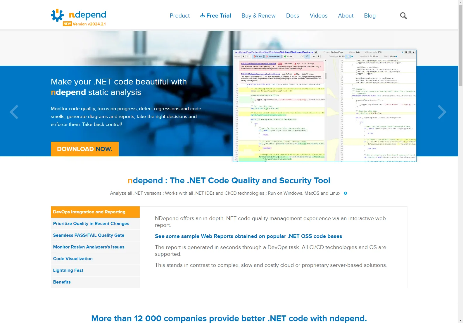 NDepend: Enhance .NET Code Quality and Security with Static Analysis