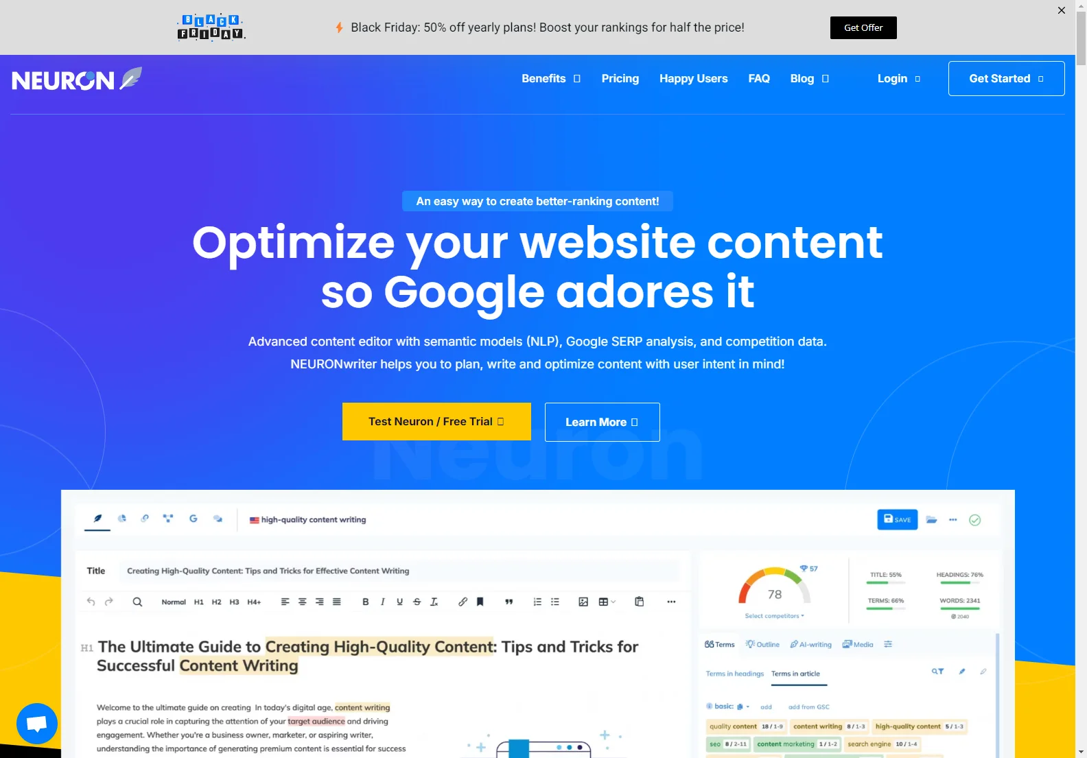 NeuronWriter: AI-Powered Content Optimization for Higher Google Rankings