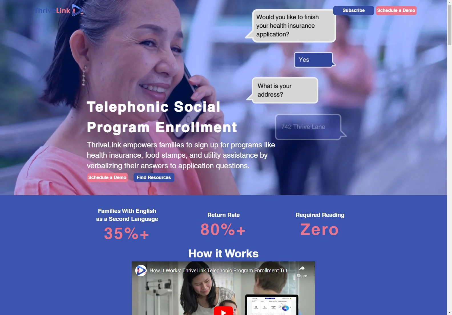 ThriveLink: AI-Powered Voice Enrollment for Social Programs