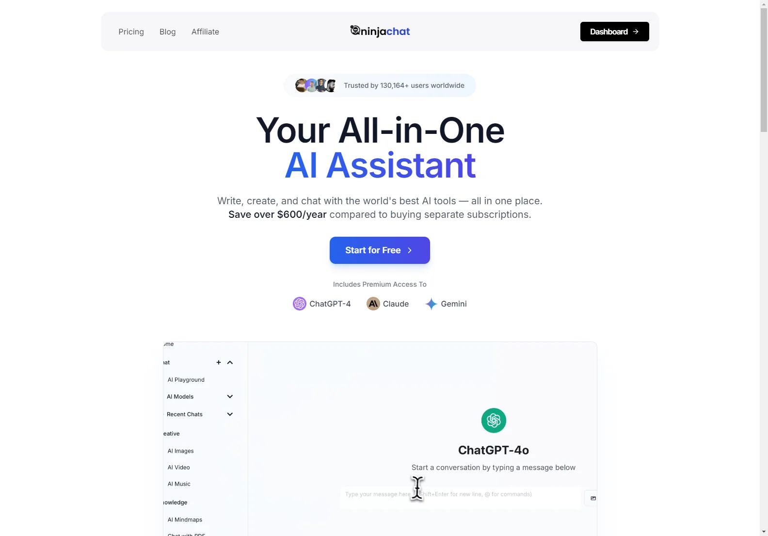 NinjaChat: All-in-One AI Assistant - Access Top AI Models & Save Money