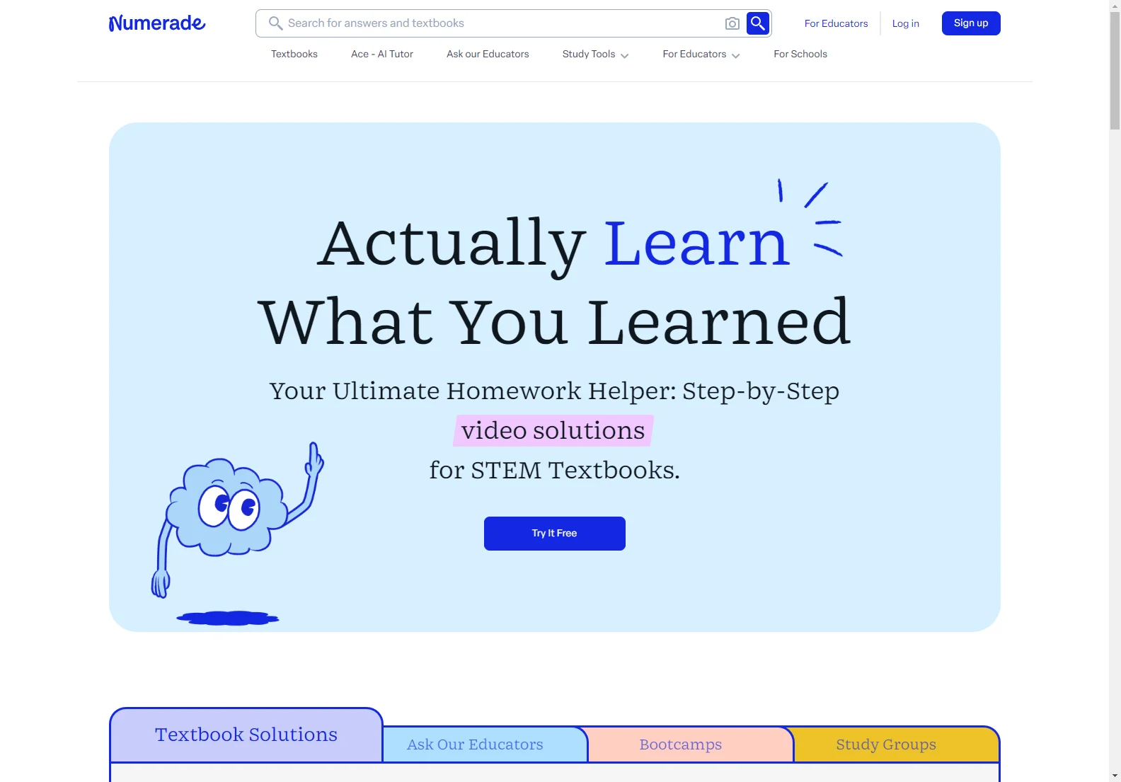 Numerade: AI-Powered Homework Helper for STEM Success