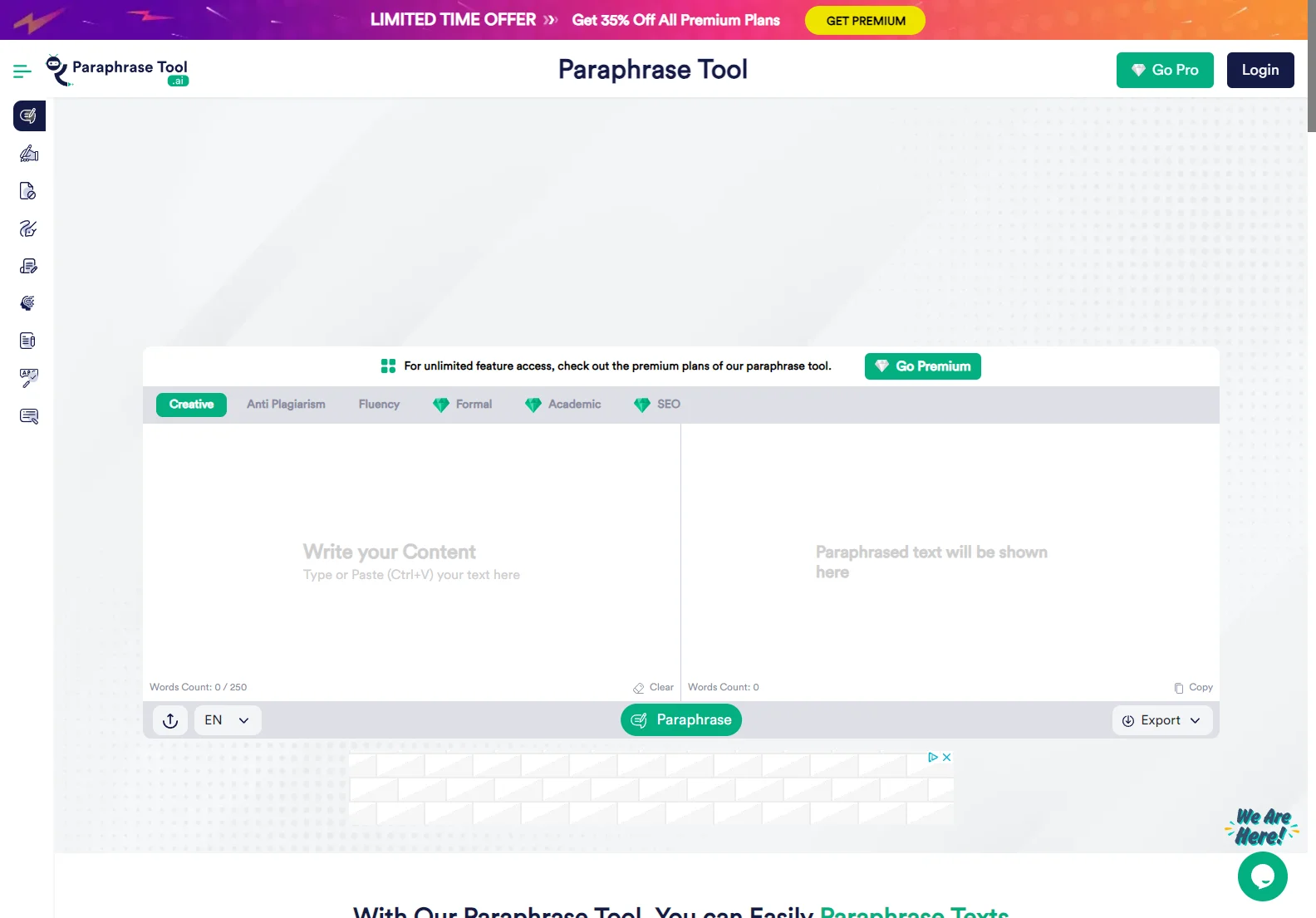 Paraphrasetool.ai: AI-Powered Paraphrasing Tool for SEO, Academic, and Creative Writing