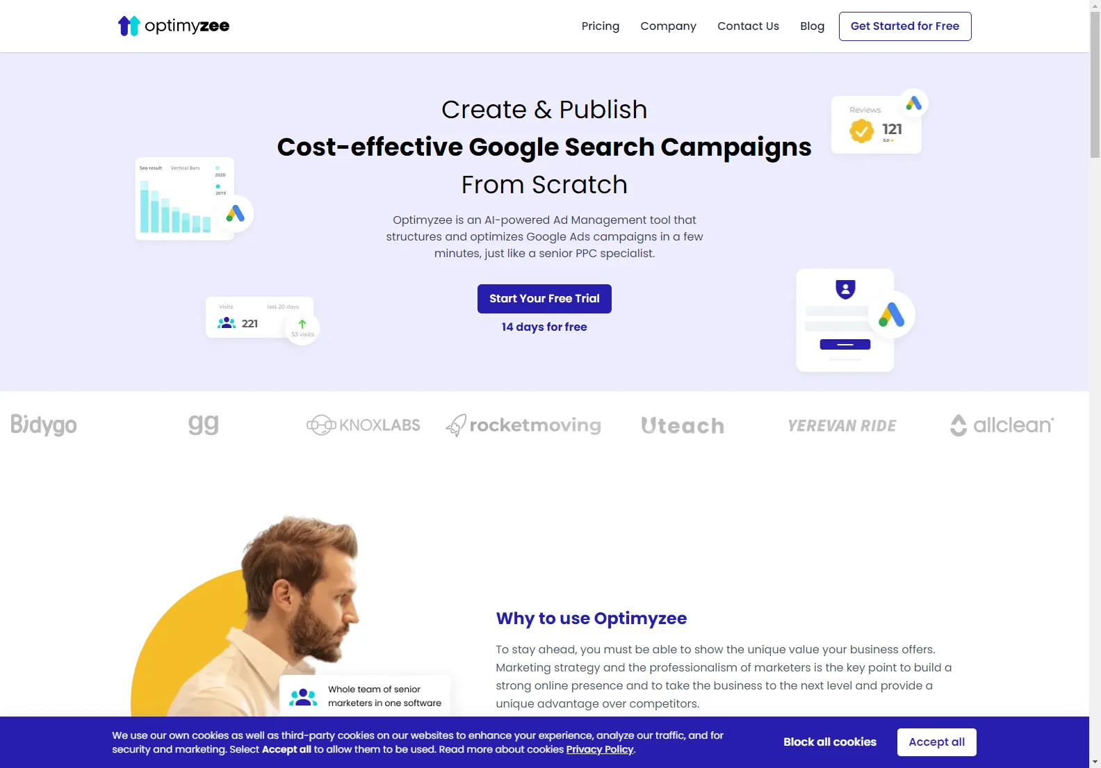 Optimyzee: AI-Powered Google Ads Software for Increased ROI