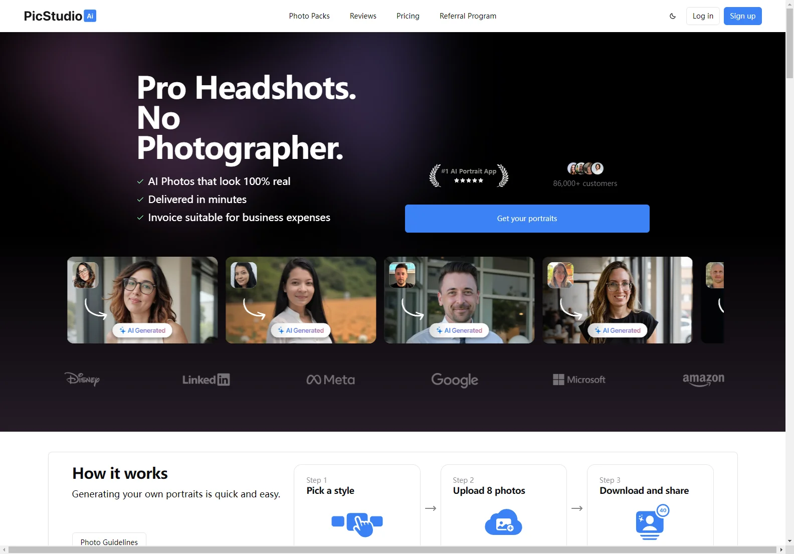 PicStudio.AI: Professional AI Headshots in Minutes