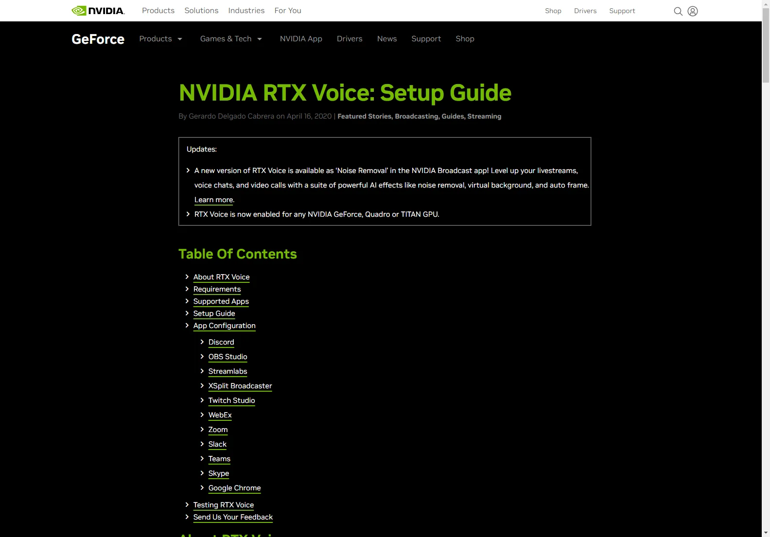 NVIDIA RTX Voice: AI-Powered Noise Removal for Crystal-Clear Audio