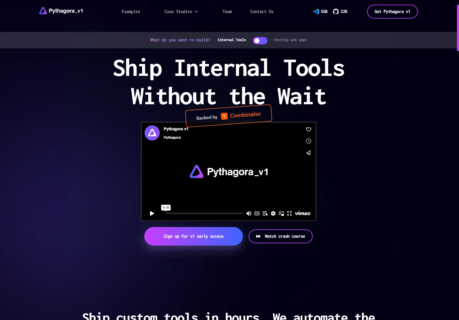 Pythagora AI: Build Internal Tools with Artificial Intelligence in Hours