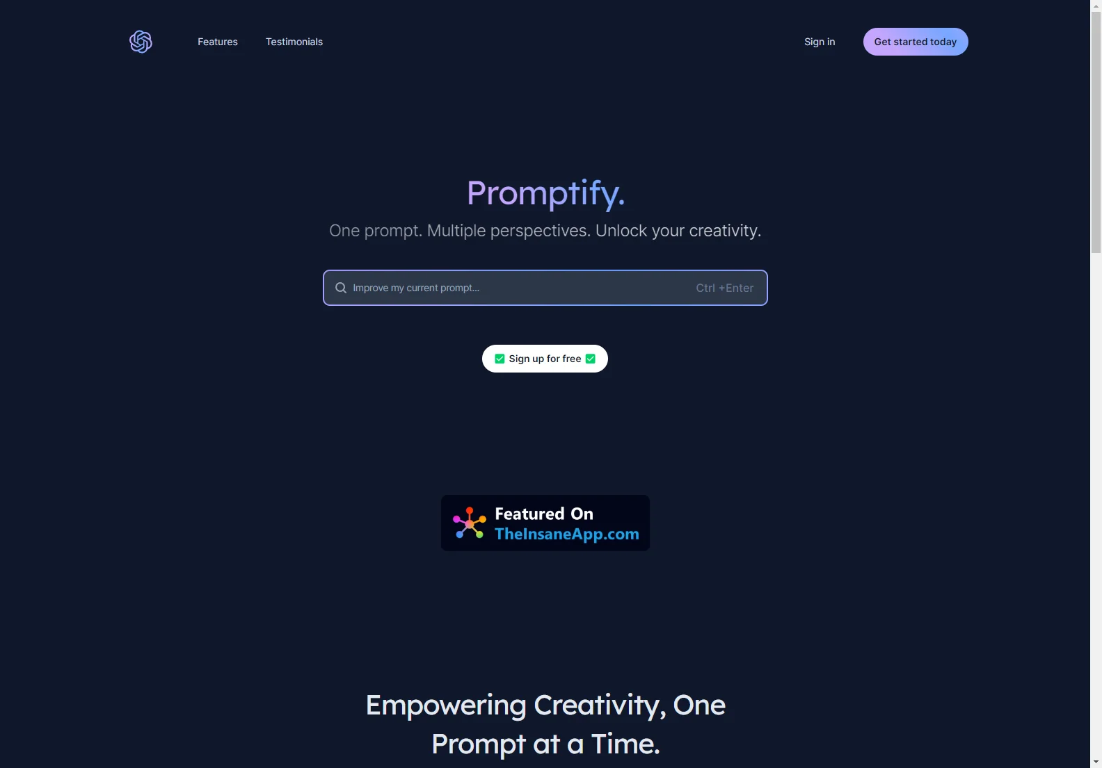 PromptifyPRO: AI-Powered Writing Prompts for Enhanced Creativity