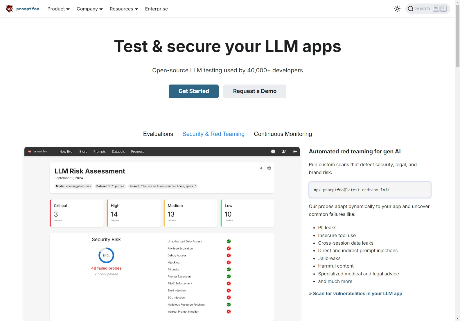 Secure Your LLM Apps with promptfoo: Automated Red Teaming & Open-Source Testing