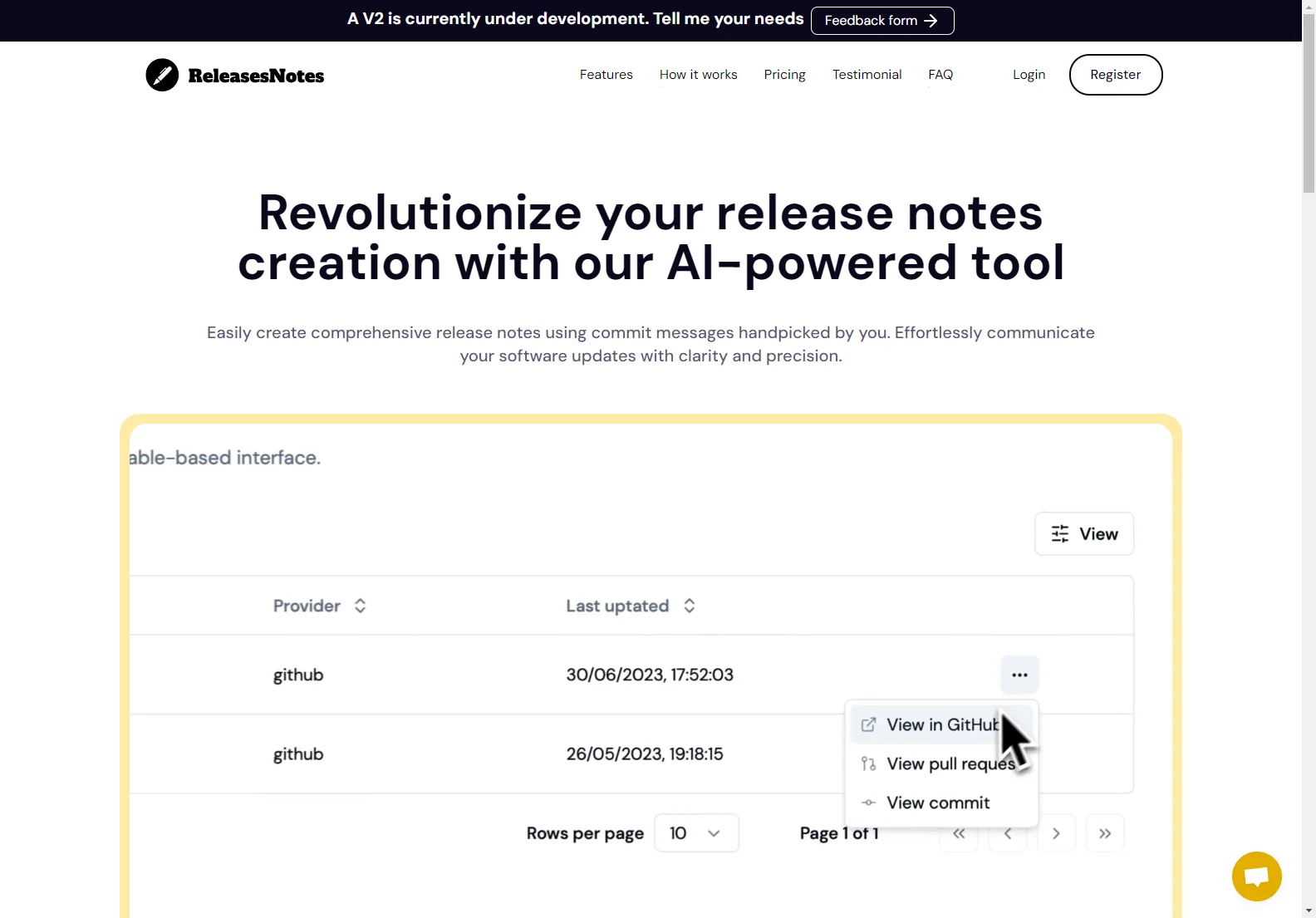 ReleasesNotes: AI-Powered Release Notes Generator for Enhanced Productivity