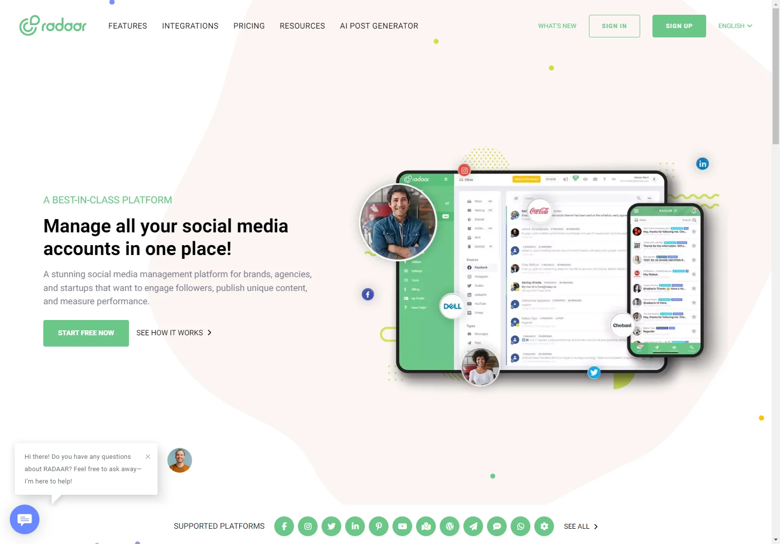 RADAAR: AI-Powered Social Media Management for Enhanced Engagement