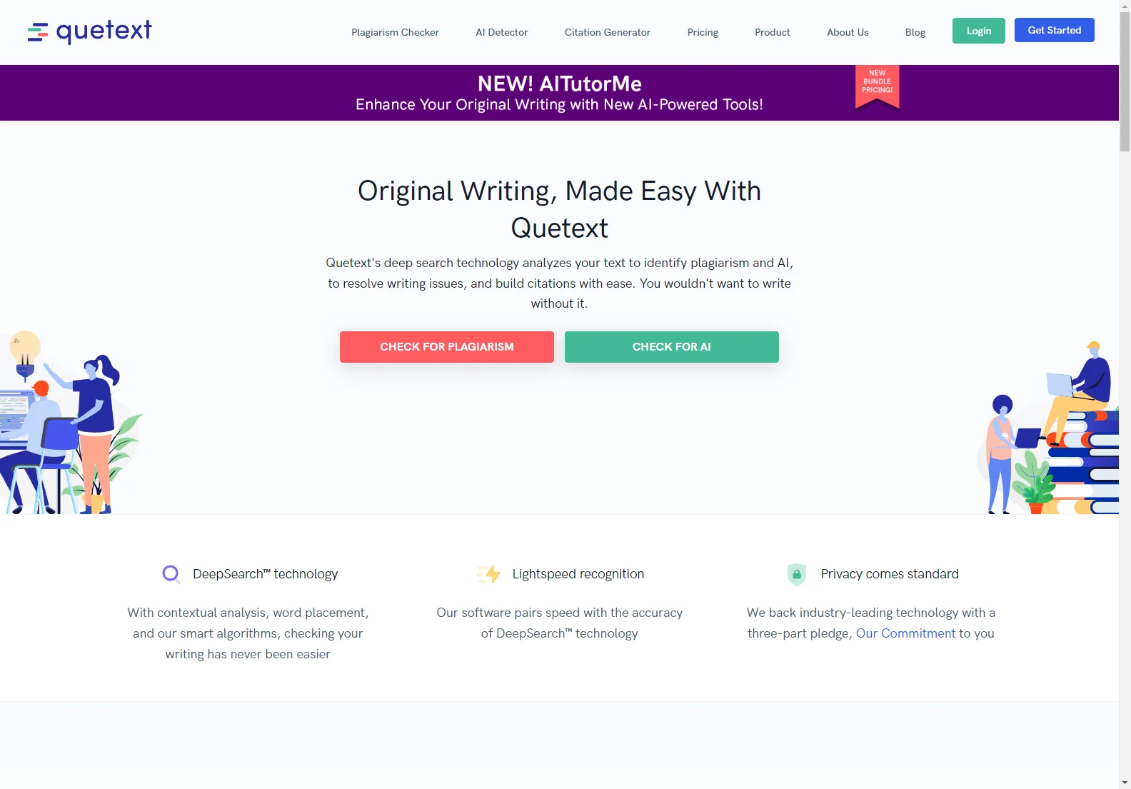 Quetext: AI-Powered Plagiarism Checker & Citation Generator