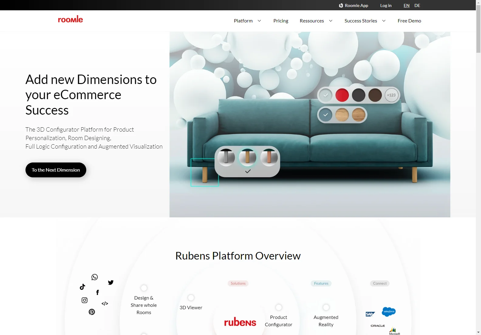 Roomle: Revolutionizing E-commerce with 3D and AR Product Configuration