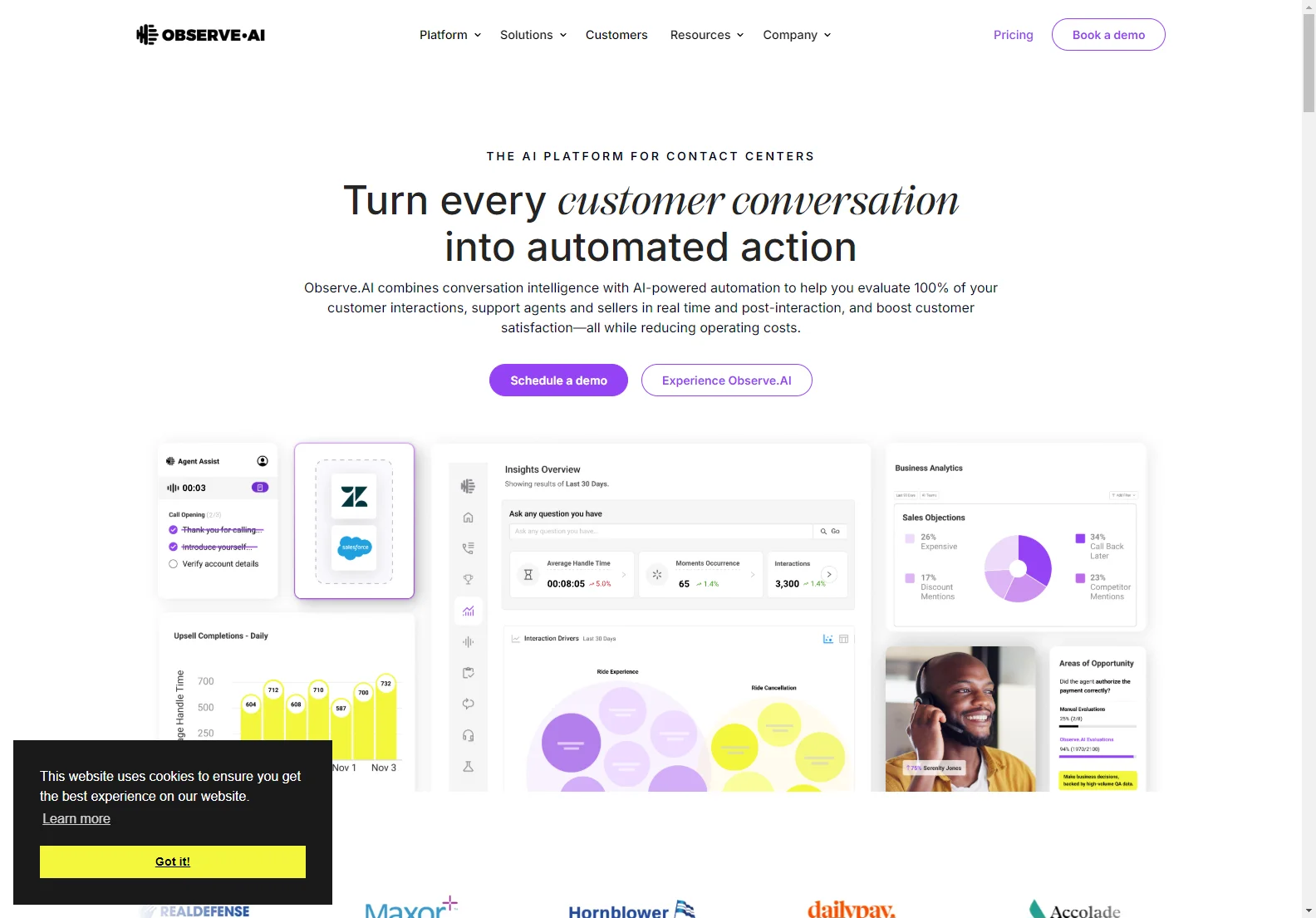 Observe.AI: AI-Powered Contact Center Platform for Enhanced Customer Satisfaction and Efficiency