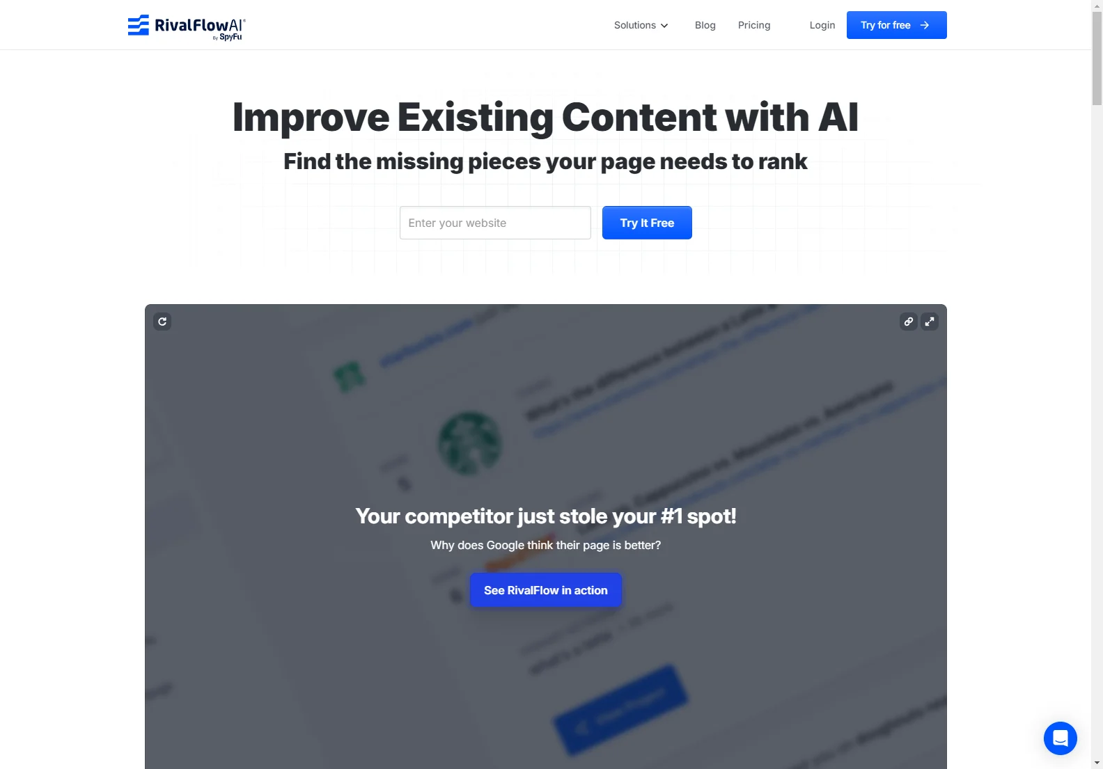 RivalFlow AI: Improve Your SEO Content with AI