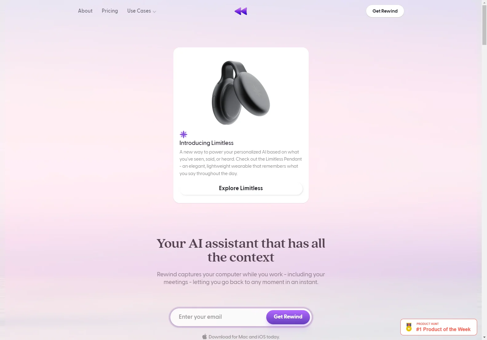 Rewind: Your AI-Powered Personal Assistant for Enhanced Productivity