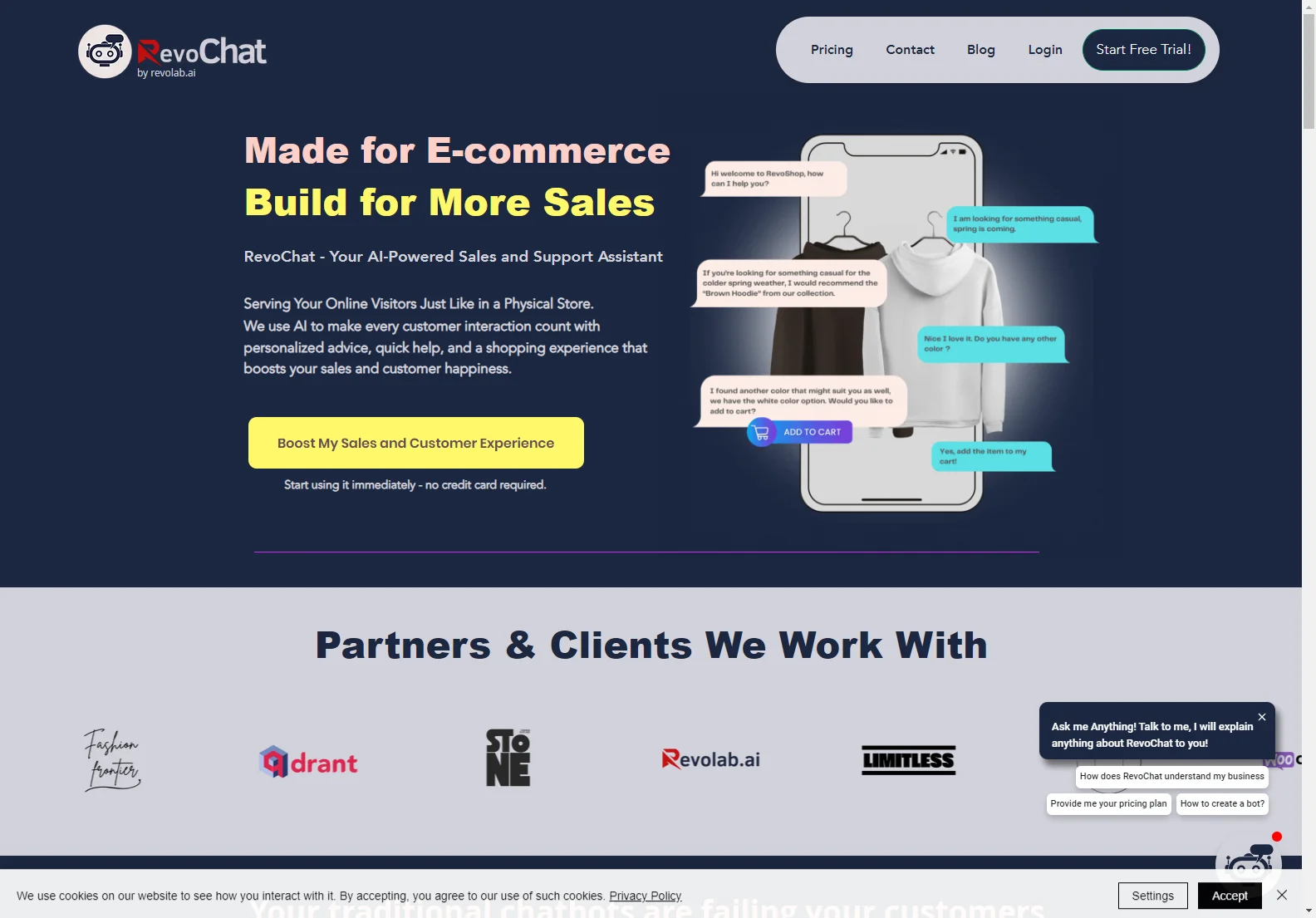 RevoChat: AI-Powered Sales Chatbot for E-commerce Success